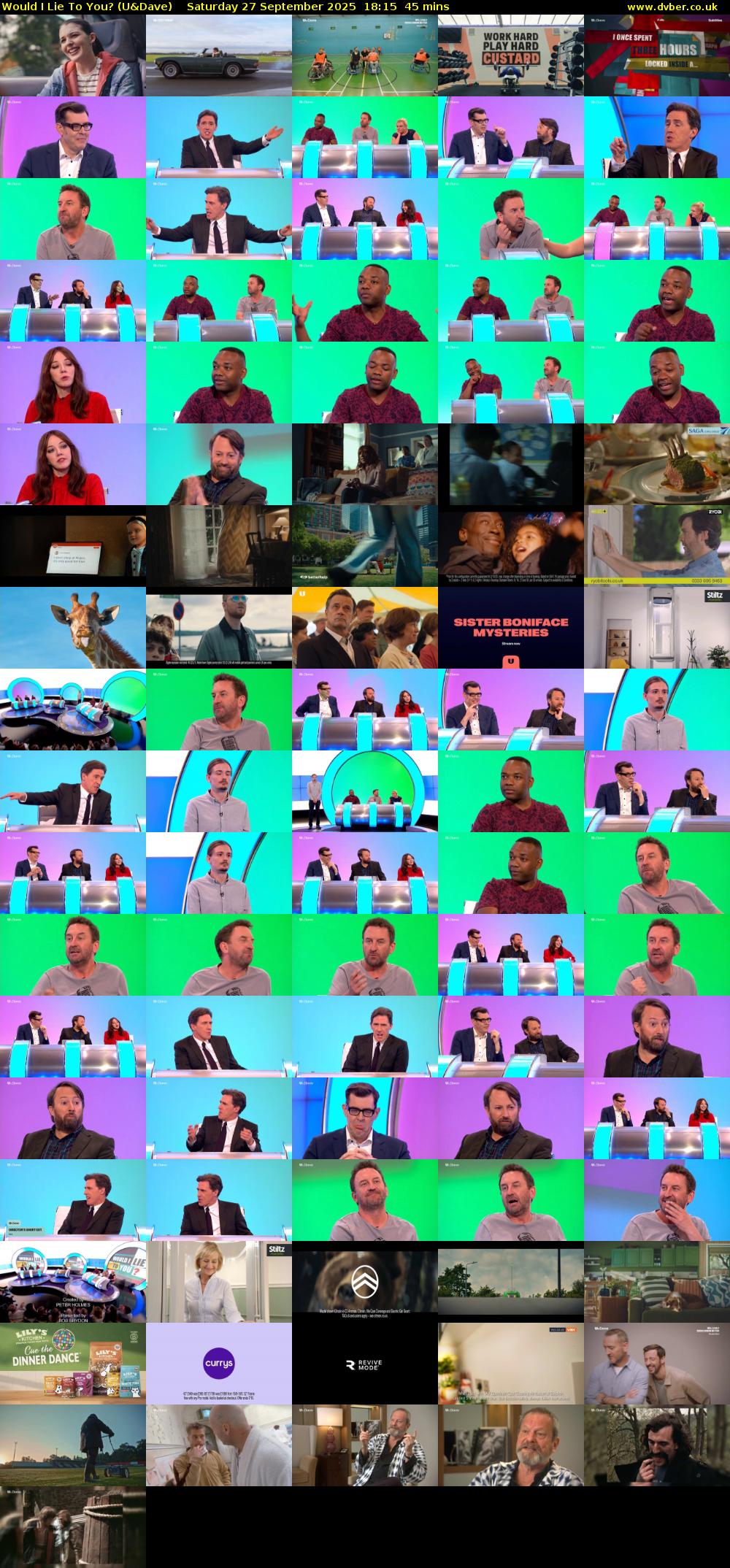 Would I Lie to You? (U&Dave) Saturday 27 September 2025 18:15 - 19:00