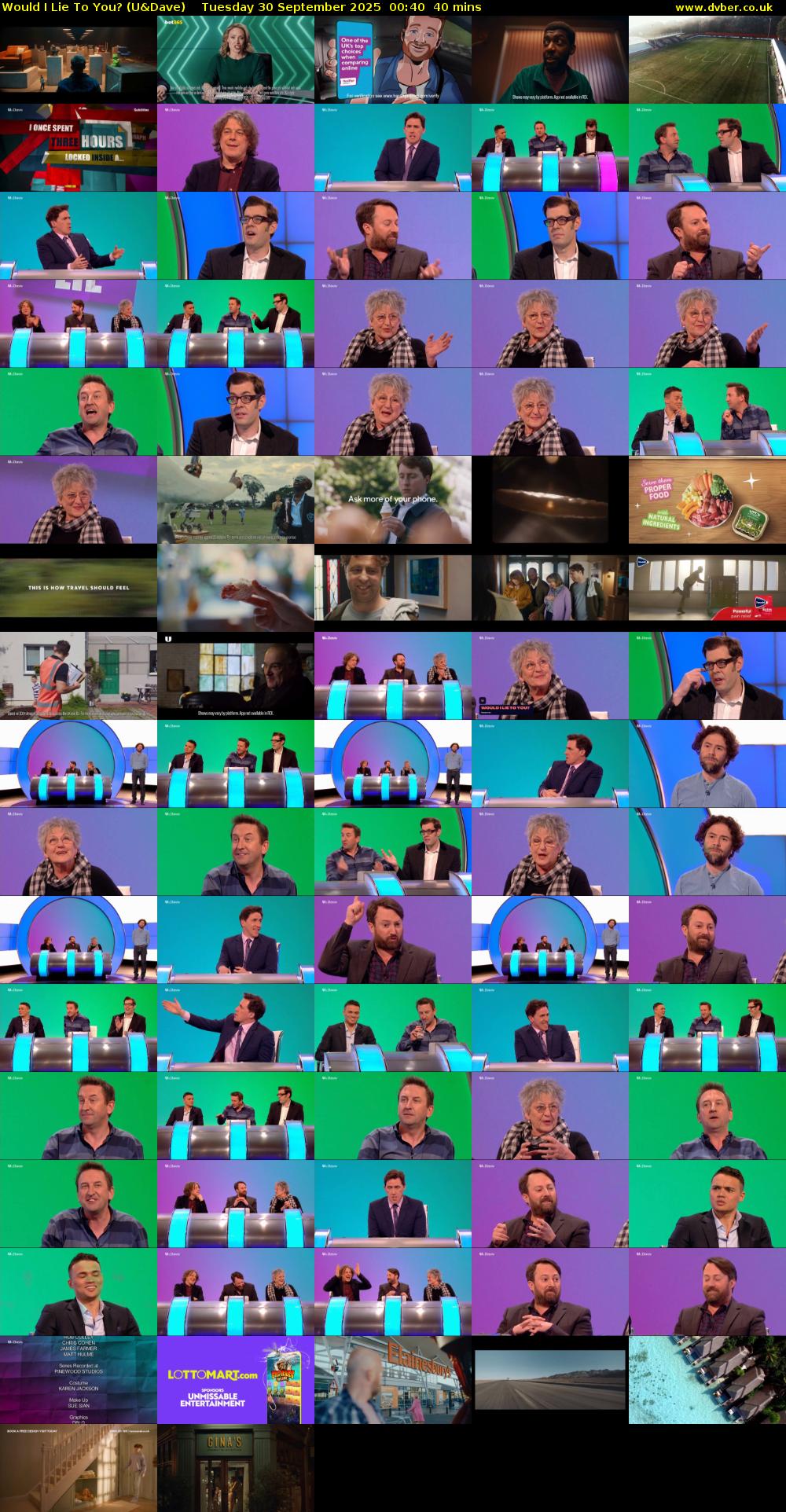 Would I Lie to You? (U&Dave) Tuesday 30 September 2025 00:40 - 01:20