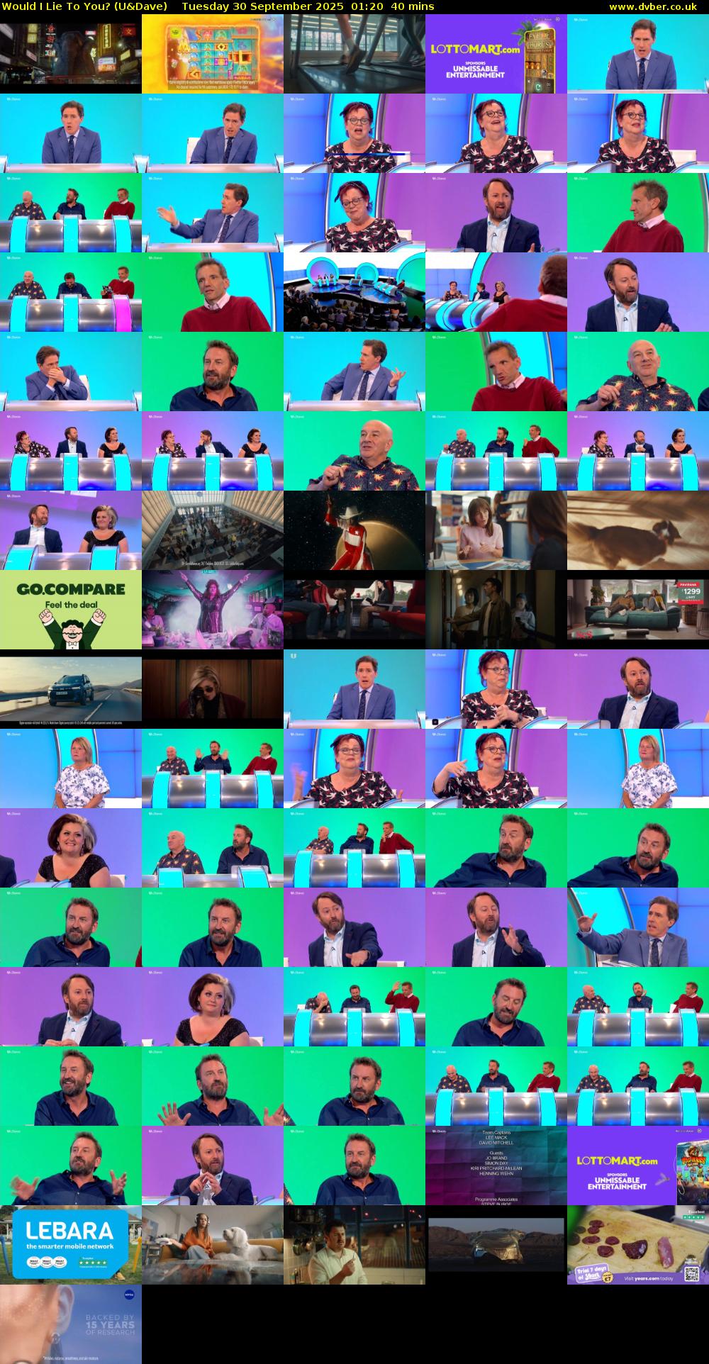 Would I Lie to You? (U&Dave) Tuesday 30 September 2025 01:20 - 02:00