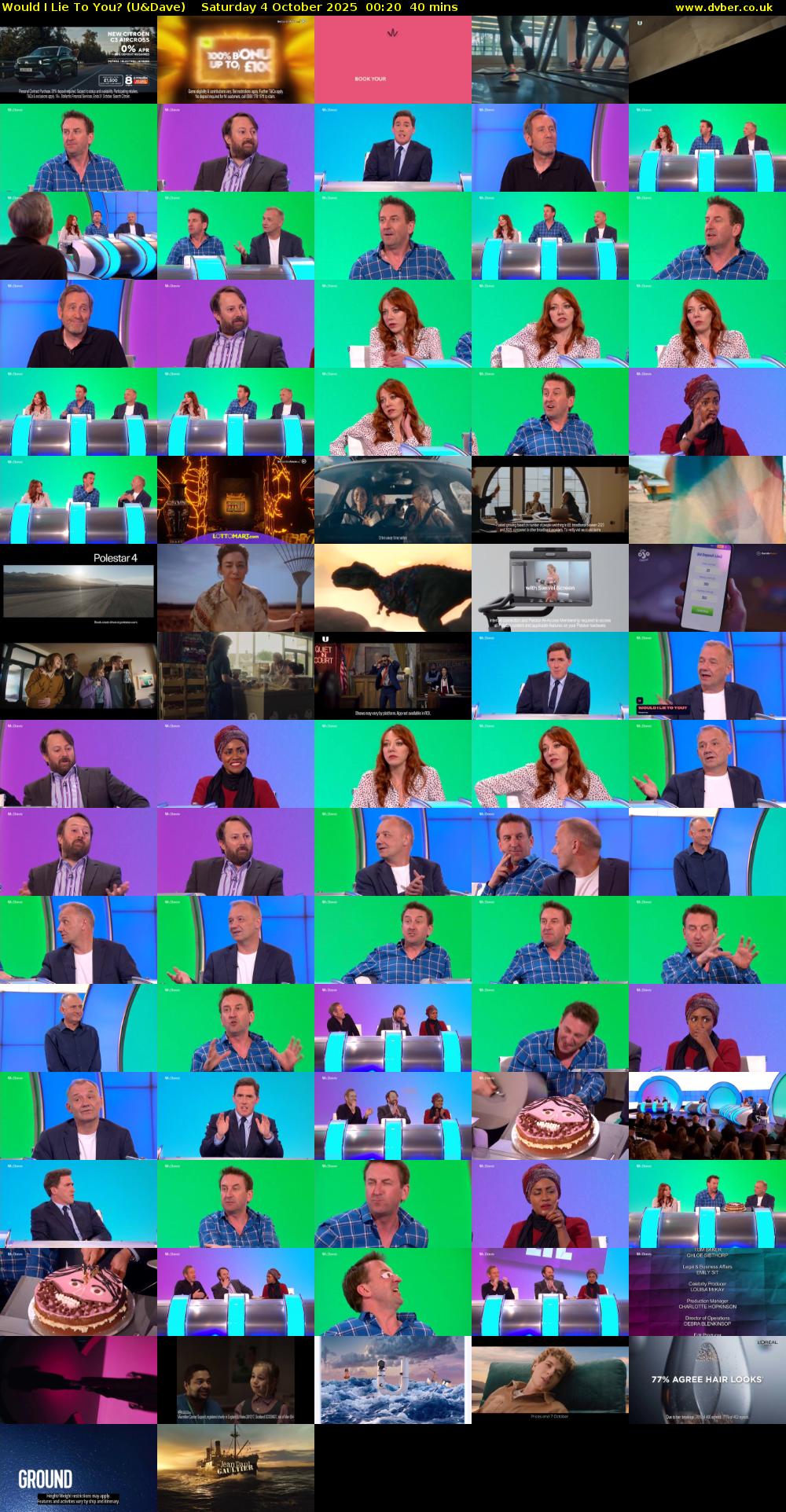 Would I Lie to You? (U&Dave) Saturday 4 October 2025 00:20 - 01:00