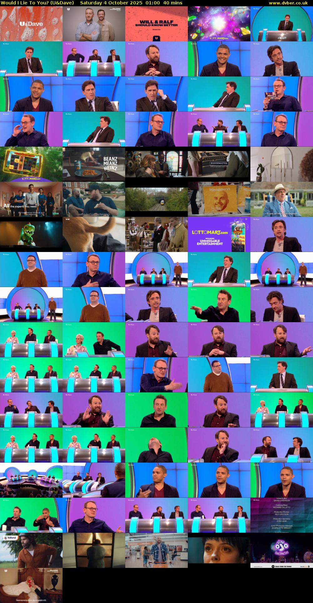 Would I Lie to You? (U&Dave) Saturday 4 October 2025 01:00 - 01:40