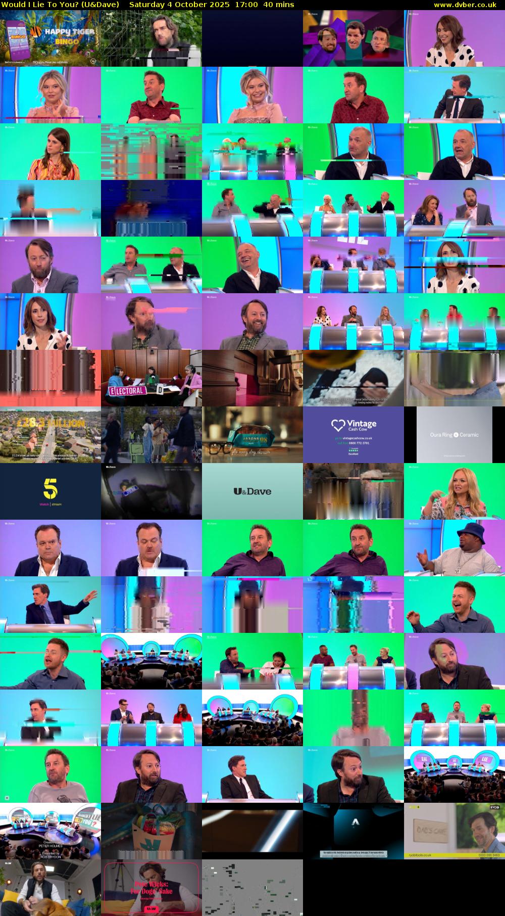 Would I Lie to You? (U&Dave) Saturday 4 October 2025 17:00 - 17:40