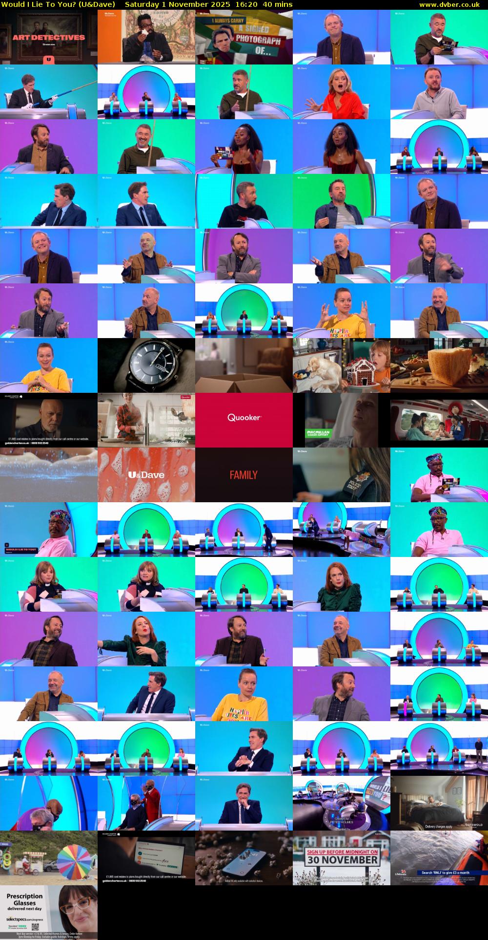 Would I Lie to You? (U&Dave) Saturday 1 November 2025 16:20 - 17:00