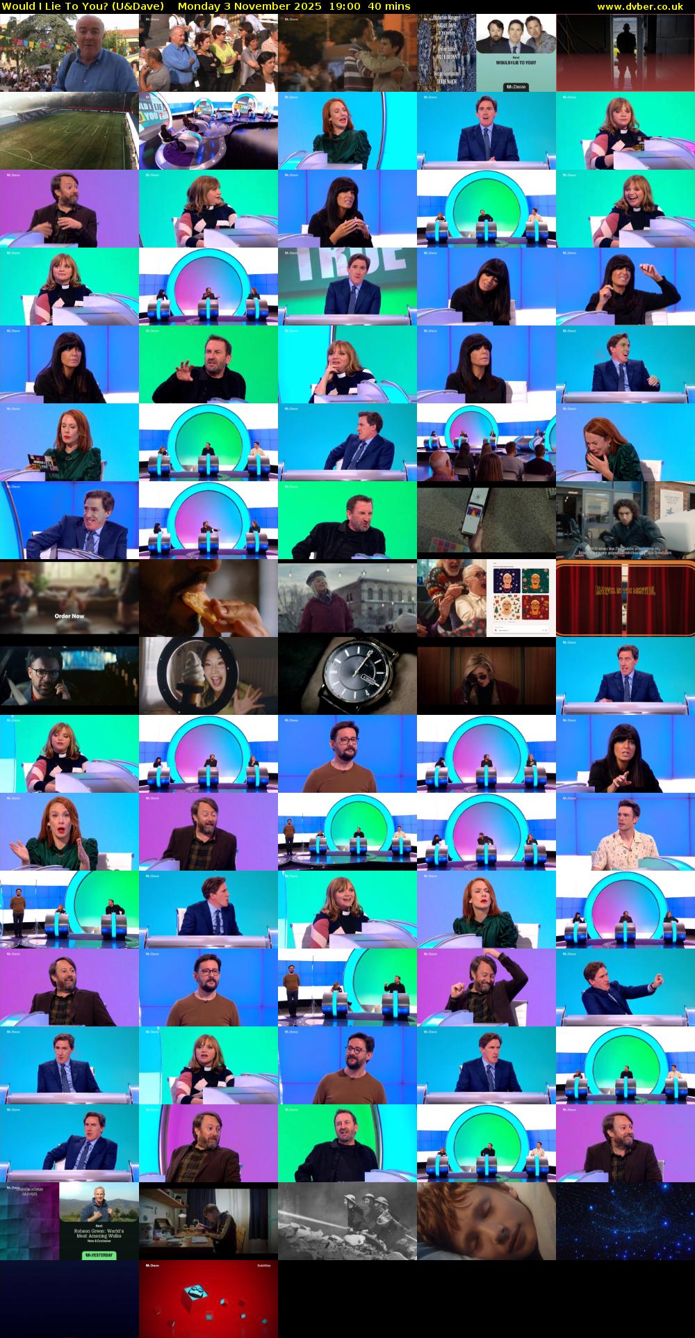 Would I Lie to You? (U&Dave) Monday 3 November 2025 19:00 - 19:40