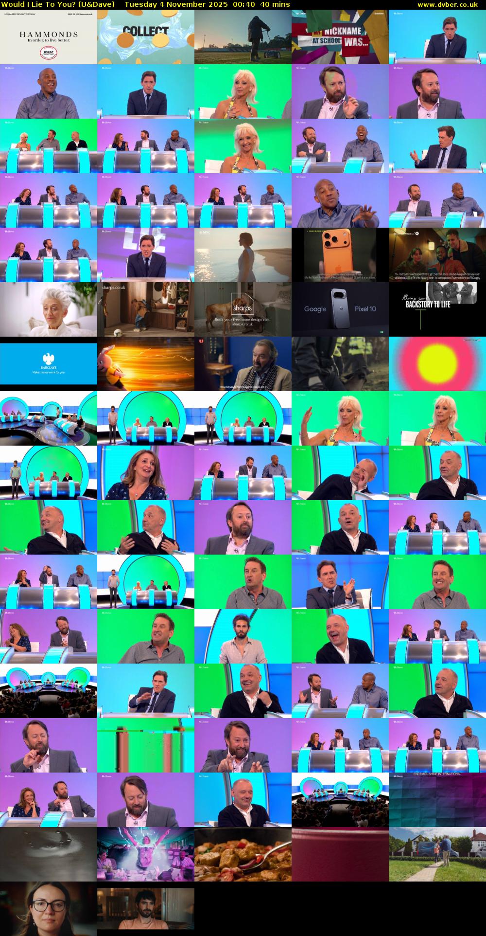 Would I Lie to You? (U&Dave) Tuesday 4 November 2025 00:40 - 01:20