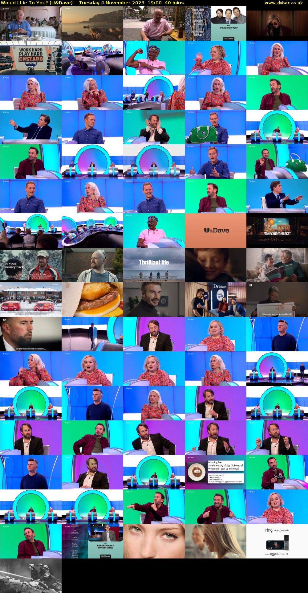 Would I Lie to You? (U&Dave) Tuesday 4 November 2025 19:00 - 19:40