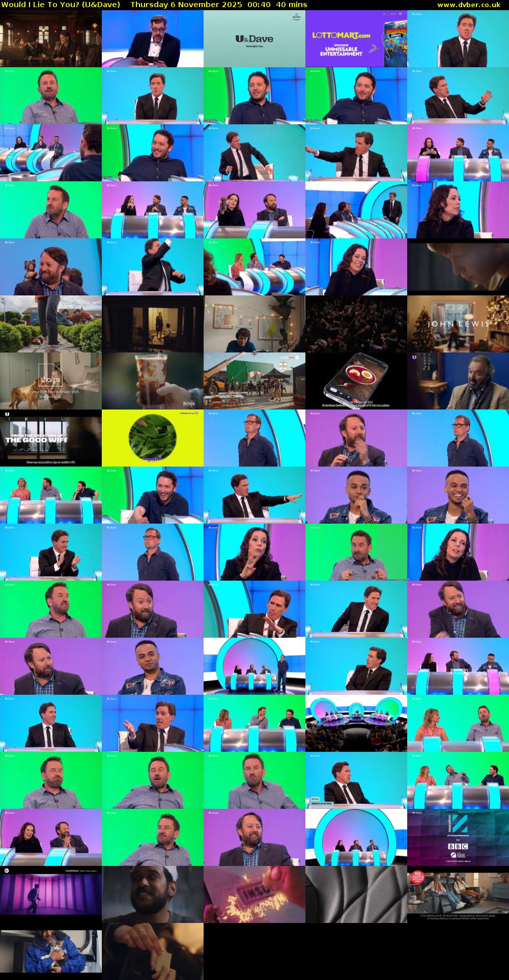 Would I Lie to You? (U&Dave) Thursday 6 November 2025 00:40 - 01:20