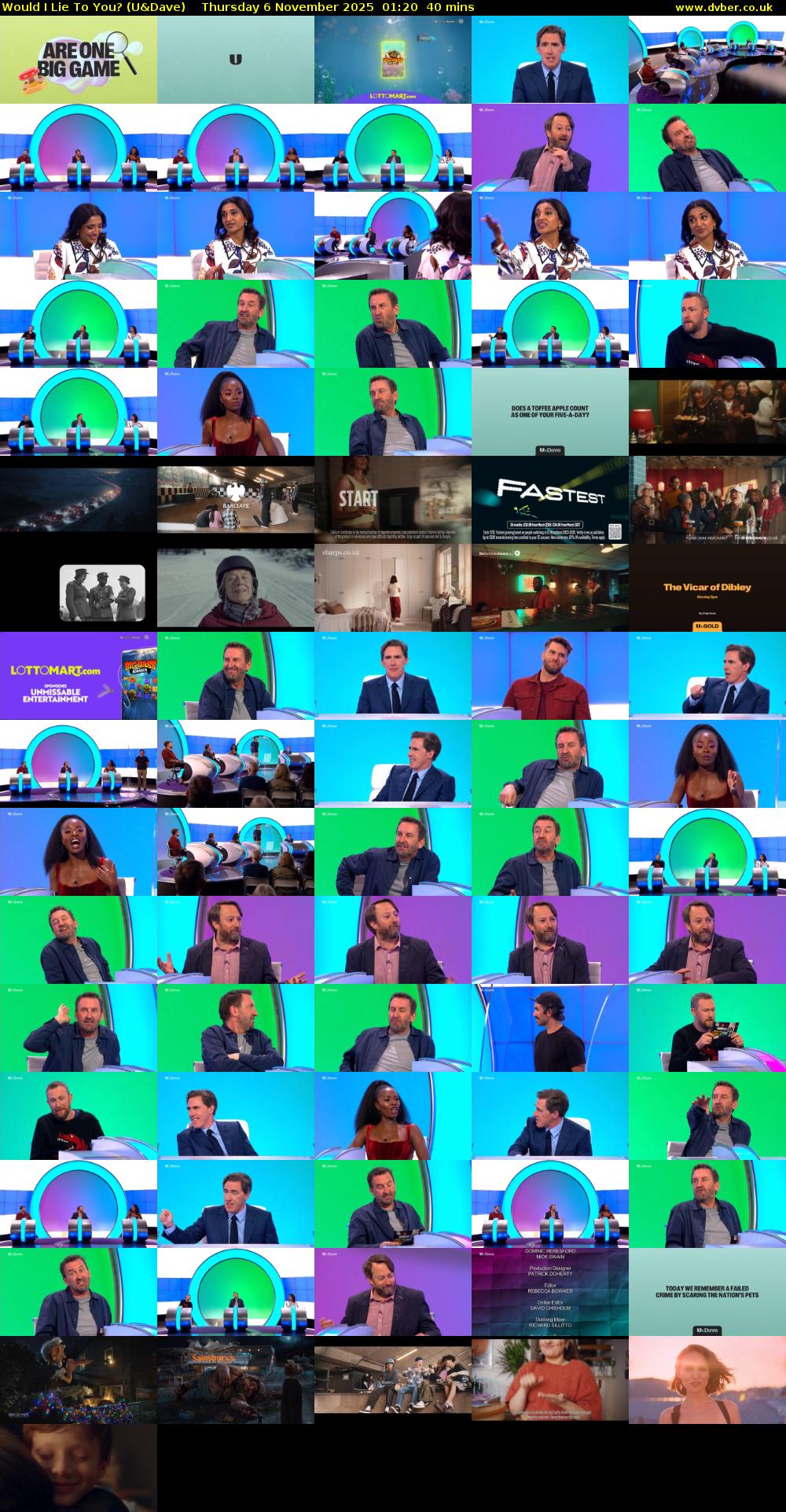 Would I Lie to You? (U&Dave) Thursday 6 November 2025 01:20 - 02:00