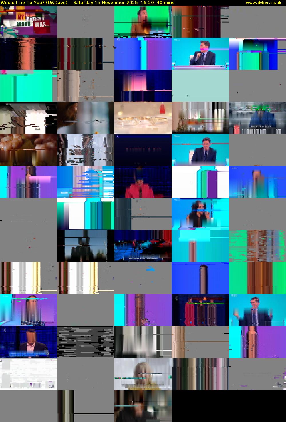 Would I Lie to You? (U&Dave) Saturday 15 November 2025 16:20 - 17:00