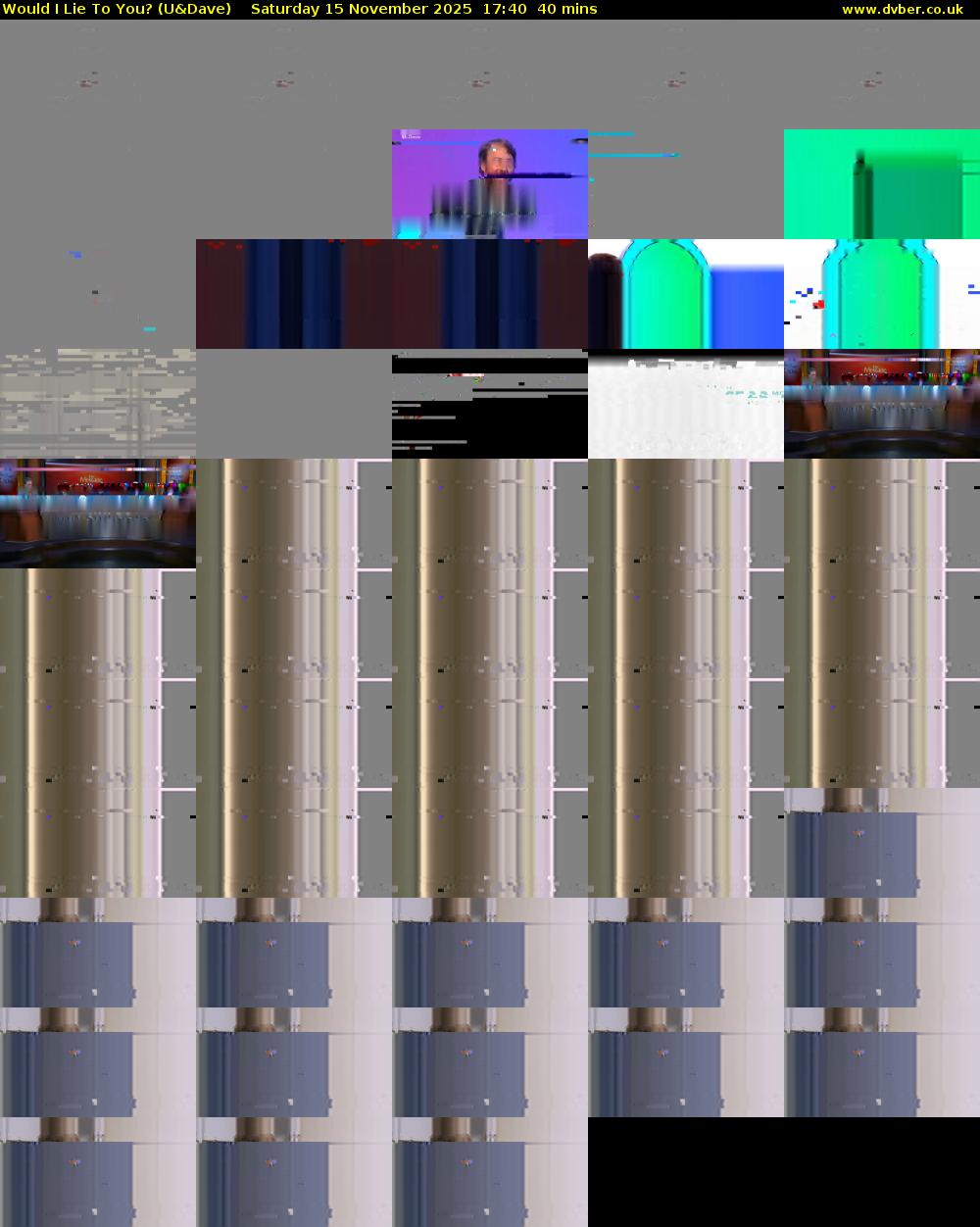 Would I Lie to You? (U&Dave) Saturday 15 November 2025 17:40 - 18:20