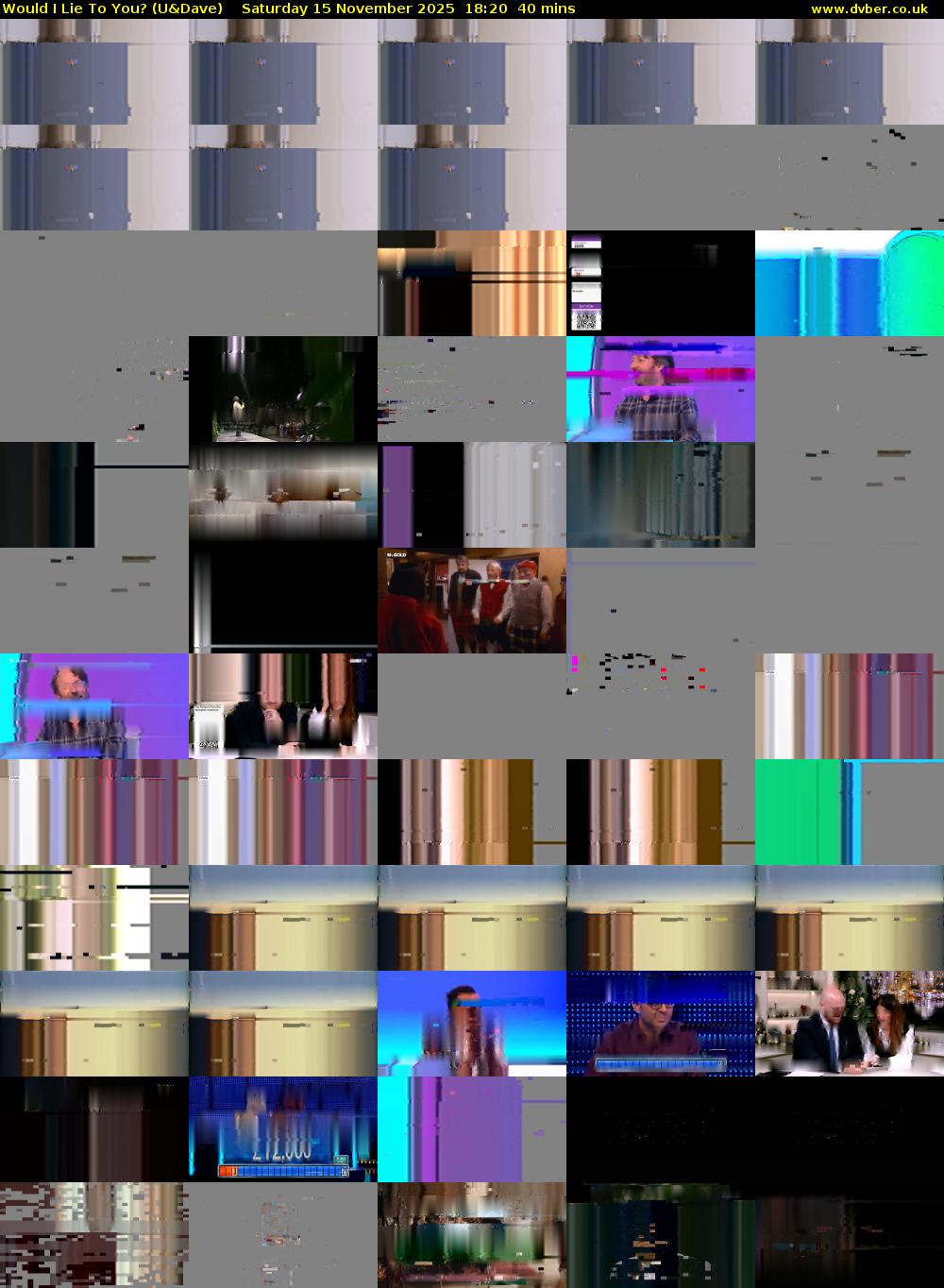 Would I Lie to You? (U&Dave) Saturday 15 November 2025 18:20 - 19:00