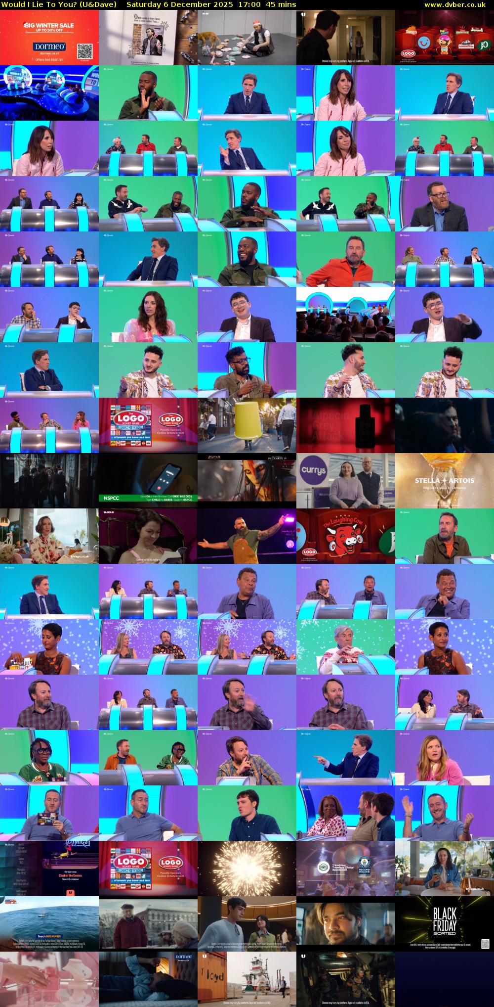 Would I Lie to You? (U&Dave) Saturday 6 December 2025 17:00 - 17:45