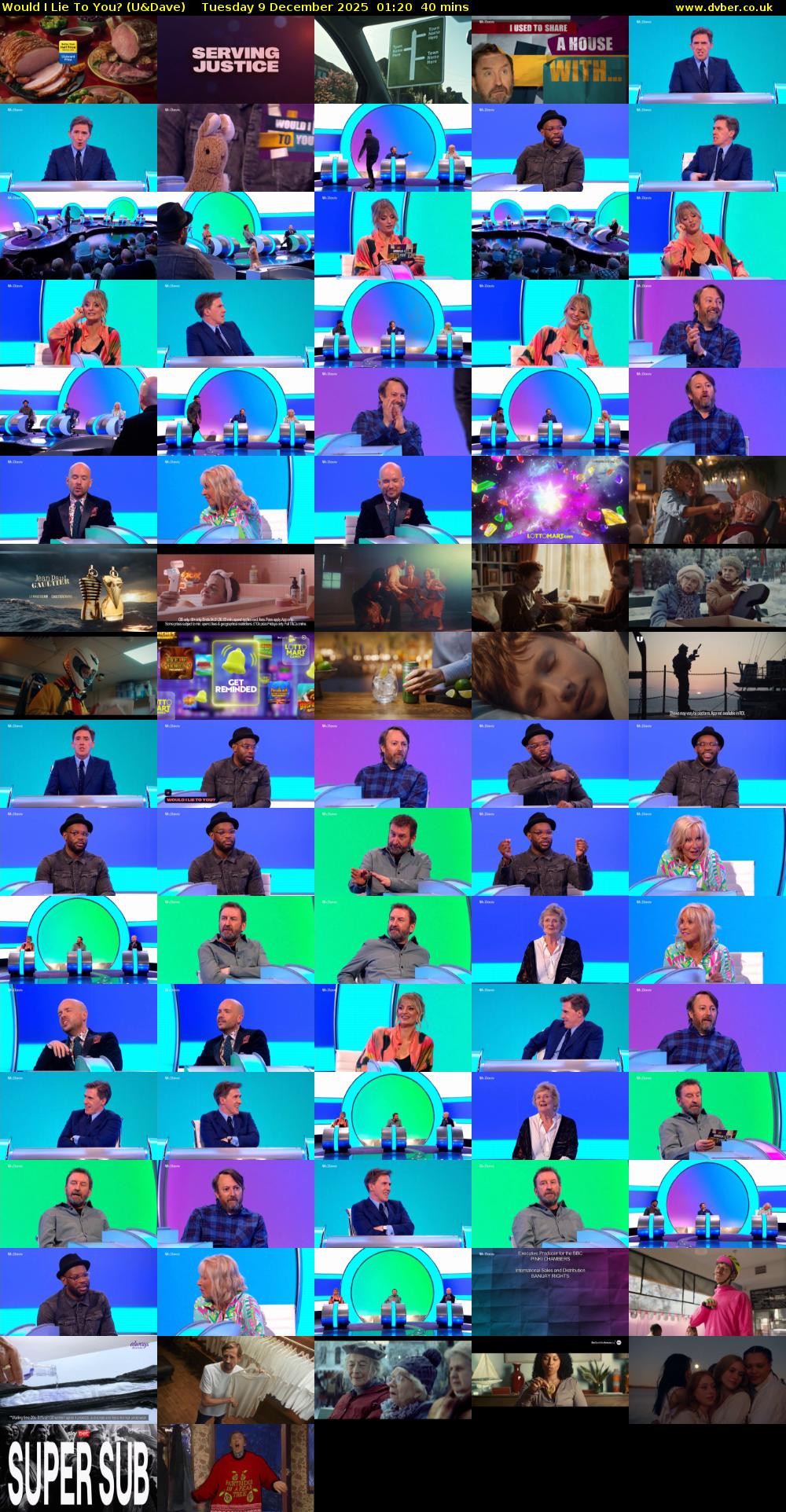 Would I Lie to You? (U&Dave) Tuesday 9 December 2025 01:20 - 02:00