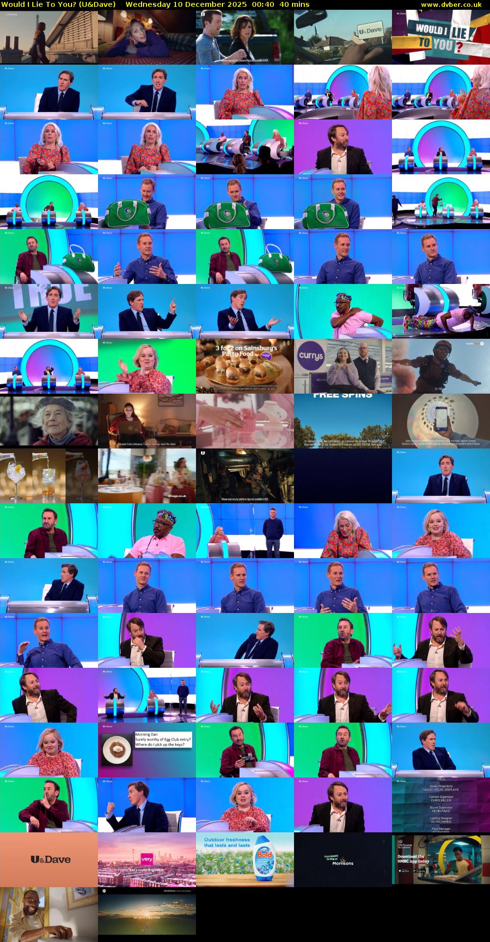 Would I Lie to You? (U&Dave) Wednesday 10 December 2025 00:40 - 01:20