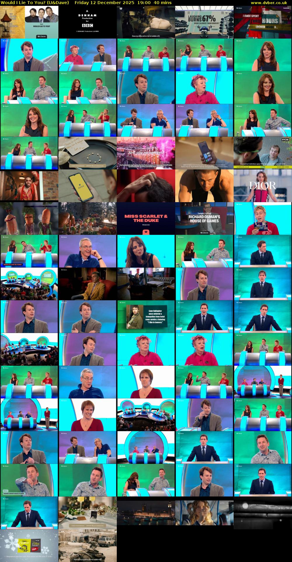 Would I Lie to You? (U&Dave) Friday 12 December 2025 19:00 - 19:40