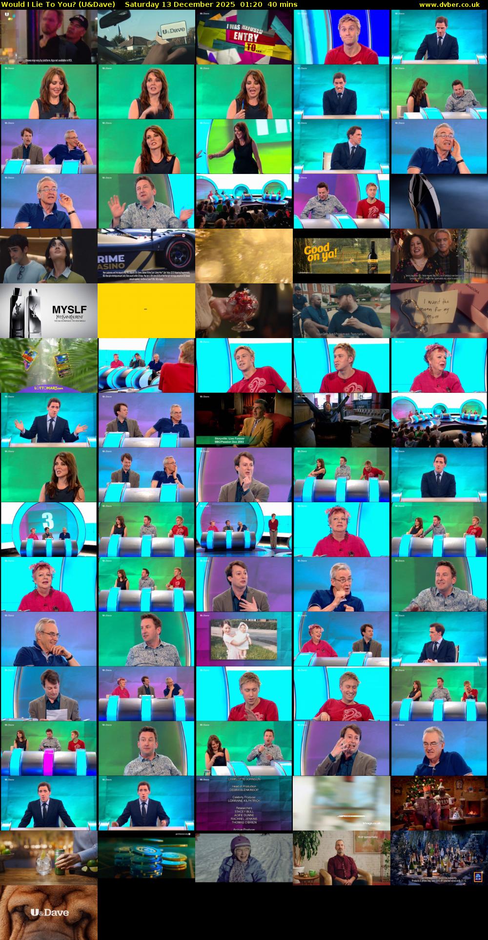 Would I Lie to You? (U&Dave) Saturday 13 December 2025 01:20 - 02:00