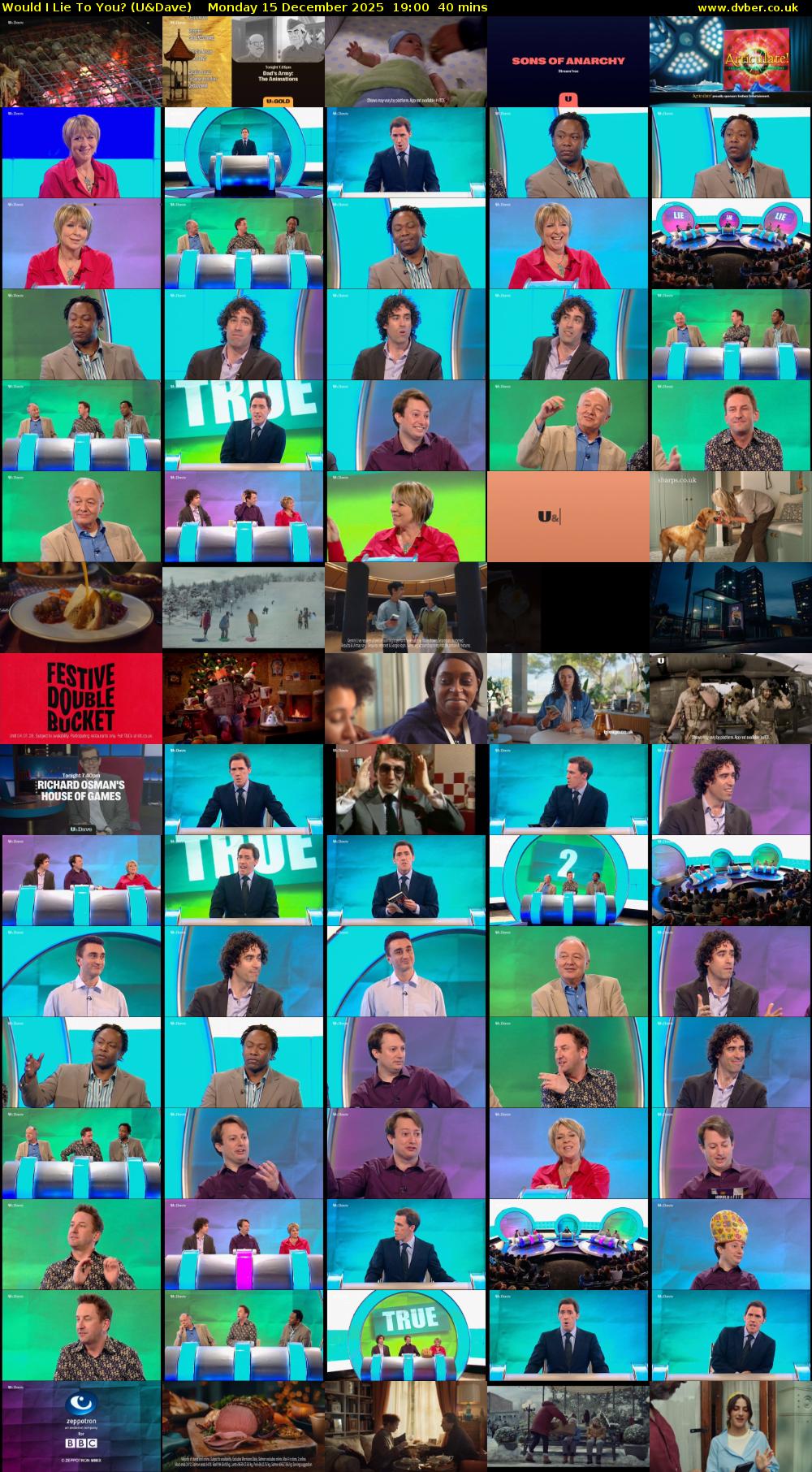 Would I Lie to You? (U&Dave) Monday 15 December 2025 19:00 - 19:40