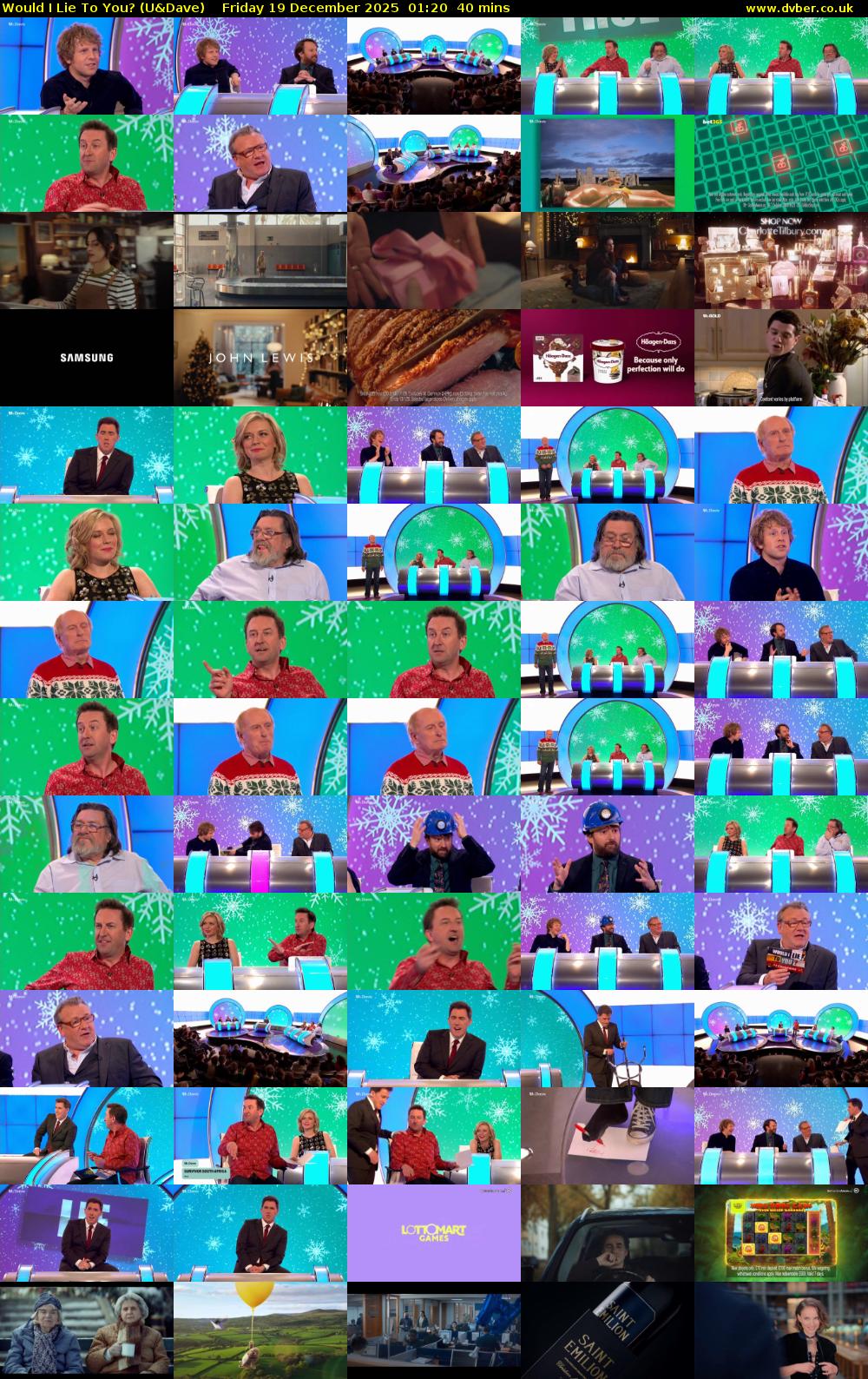 Would I Lie to You? (U&Dave) Friday 19 December 2025 01:20 - 02:00