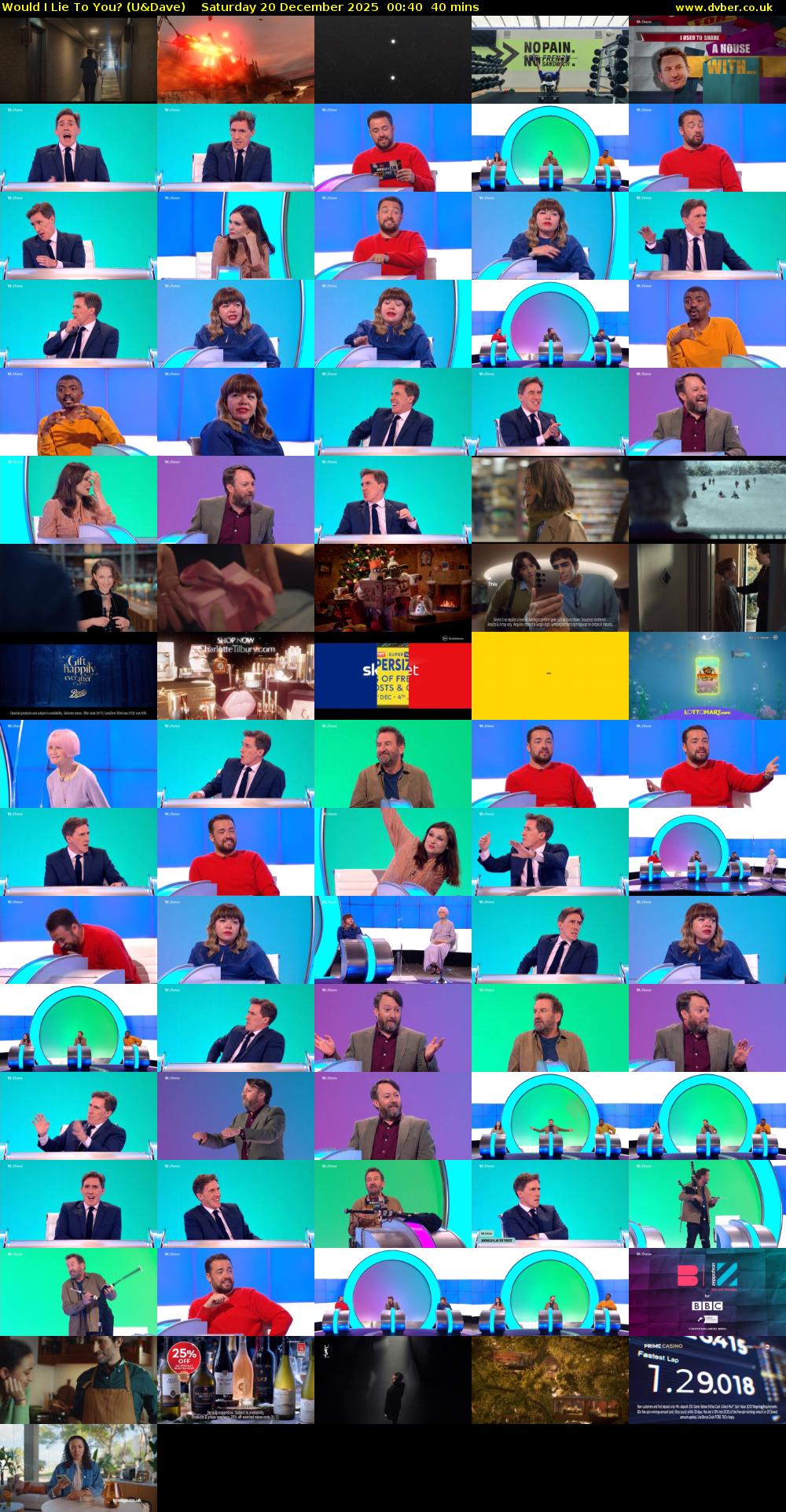 Would I Lie to You? (U&Dave) Saturday 20 December 2025 00:40 - 01:20