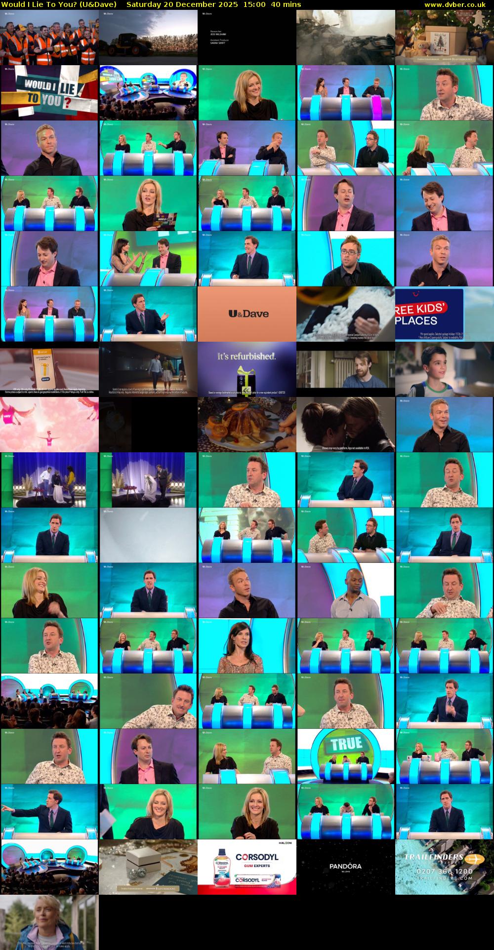 Would I Lie to You? (U&Dave) Saturday 20 December 2025 15:00 - 15:40