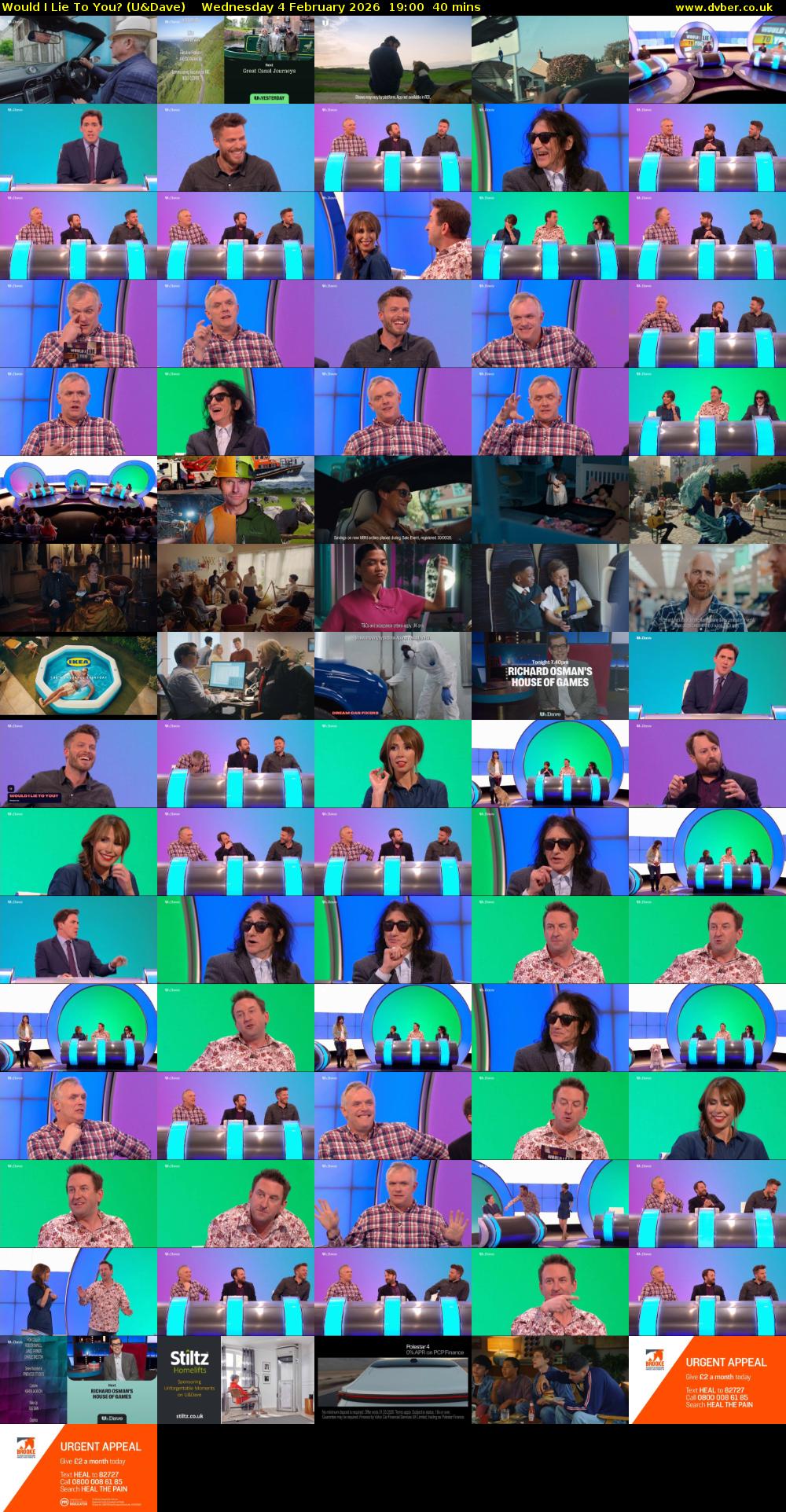 Would I Lie to You? (U&Dave) Wednesday 4 February 2026 19:00 - 19:40