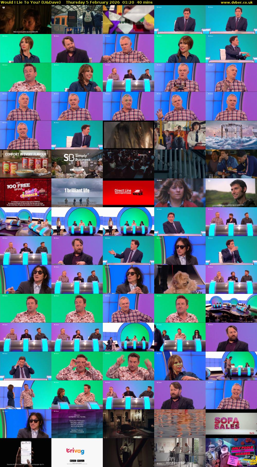 Would I Lie to You? (U&Dave) Thursday 5 February 2026 01:20 - 02:00