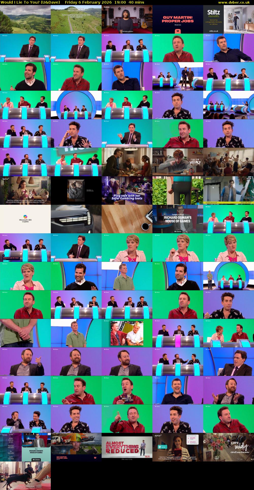 Would I Lie to You? (U&Dave) Friday 6 February 2026 19:00 - 19:40