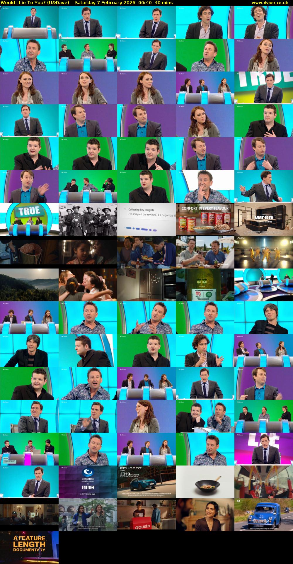Would I Lie to You? (U&Dave) Saturday 7 February 2026 00:40 - 01:20