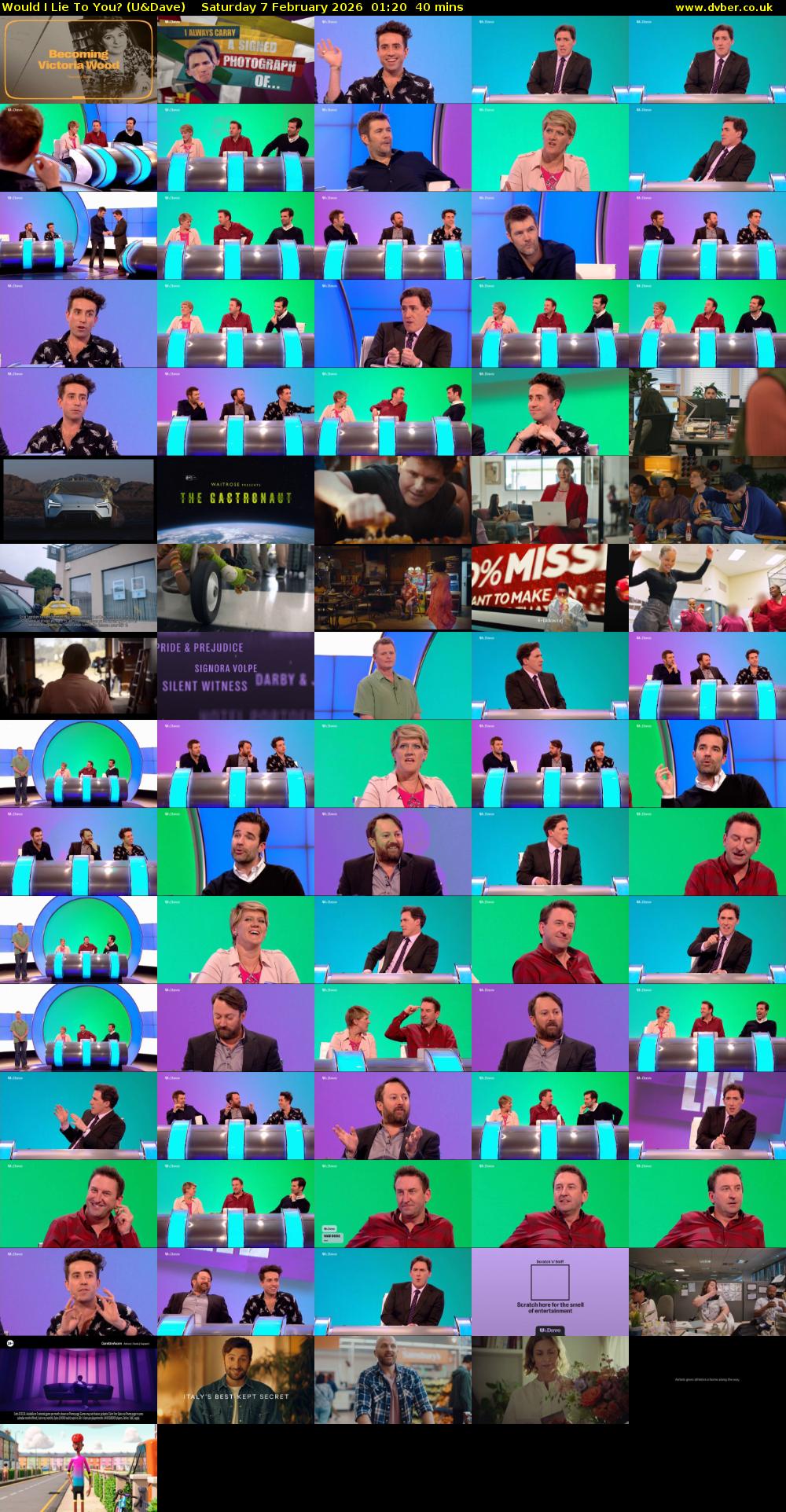 Would I Lie to You? (U&Dave) Saturday 7 February 2026 01:20 - 02:00