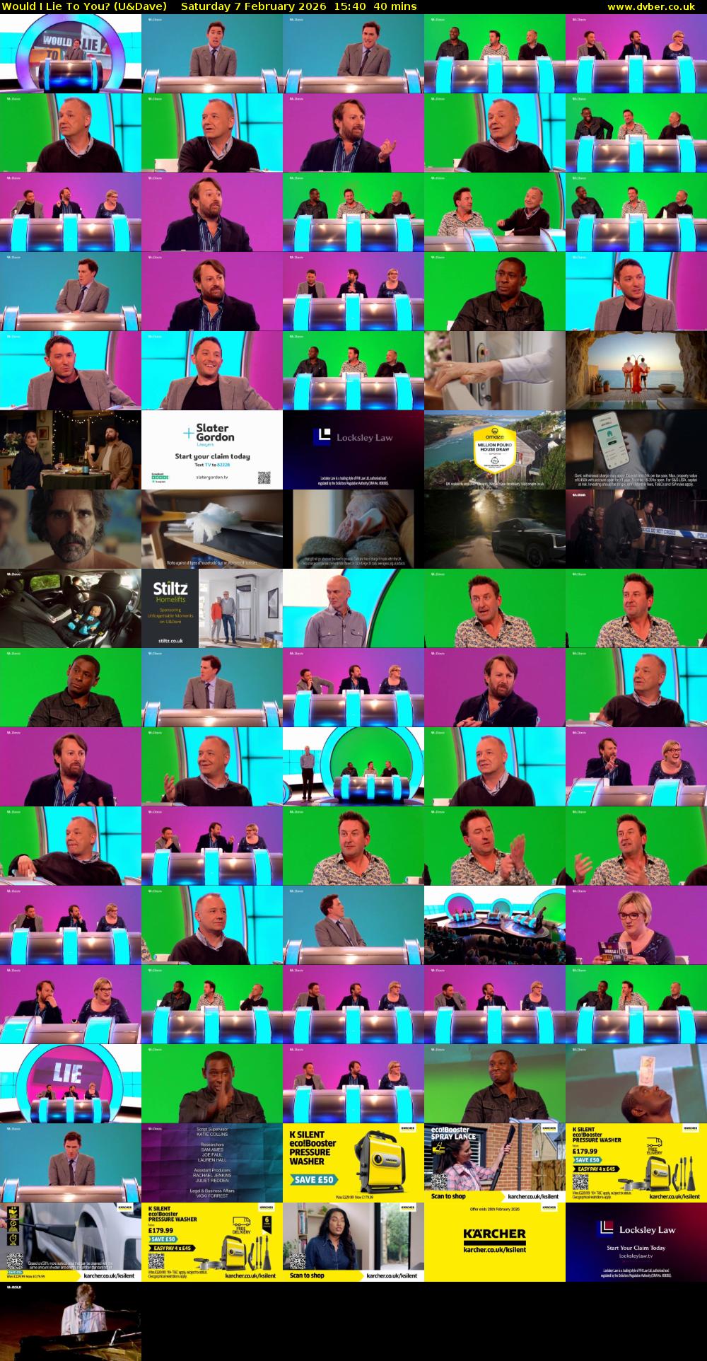 Would I Lie to You? (U&Dave) Saturday 7 February 2026 15:40 - 16:20