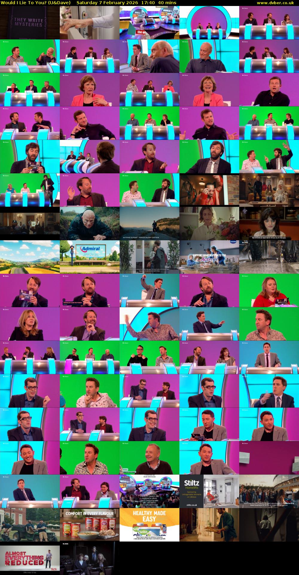 Would I Lie to You? (U&Dave) Saturday 7 February 2026 17:40 - 18:20