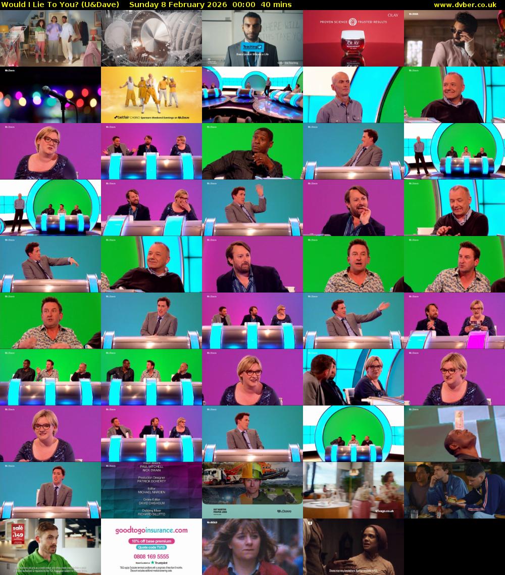 Would I Lie to You? (U&Dave) Sunday 8 February 2026 00:00 - 00:40