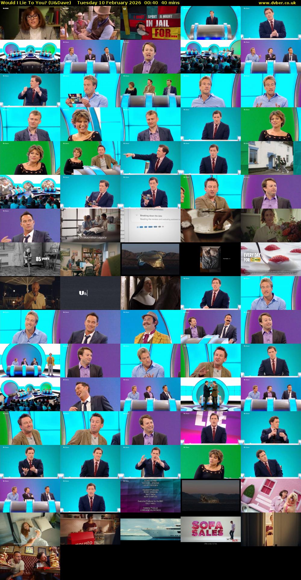 Would I Lie to You? (U&Dave) Tuesday 10 February 2026 00:40 - 01:20