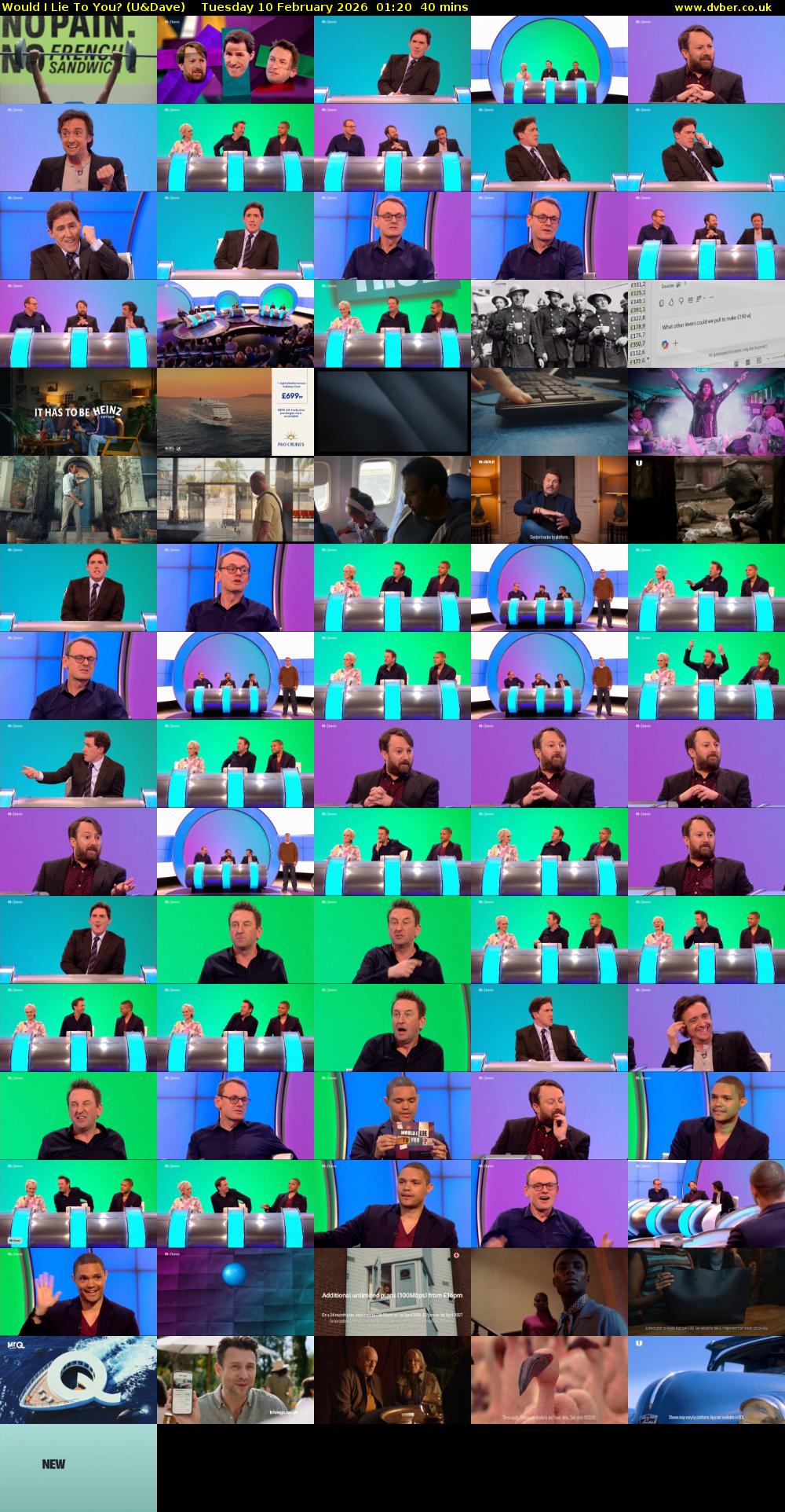 Would I Lie to You? (U&Dave) Tuesday 10 February 2026 01:20 - 02:00