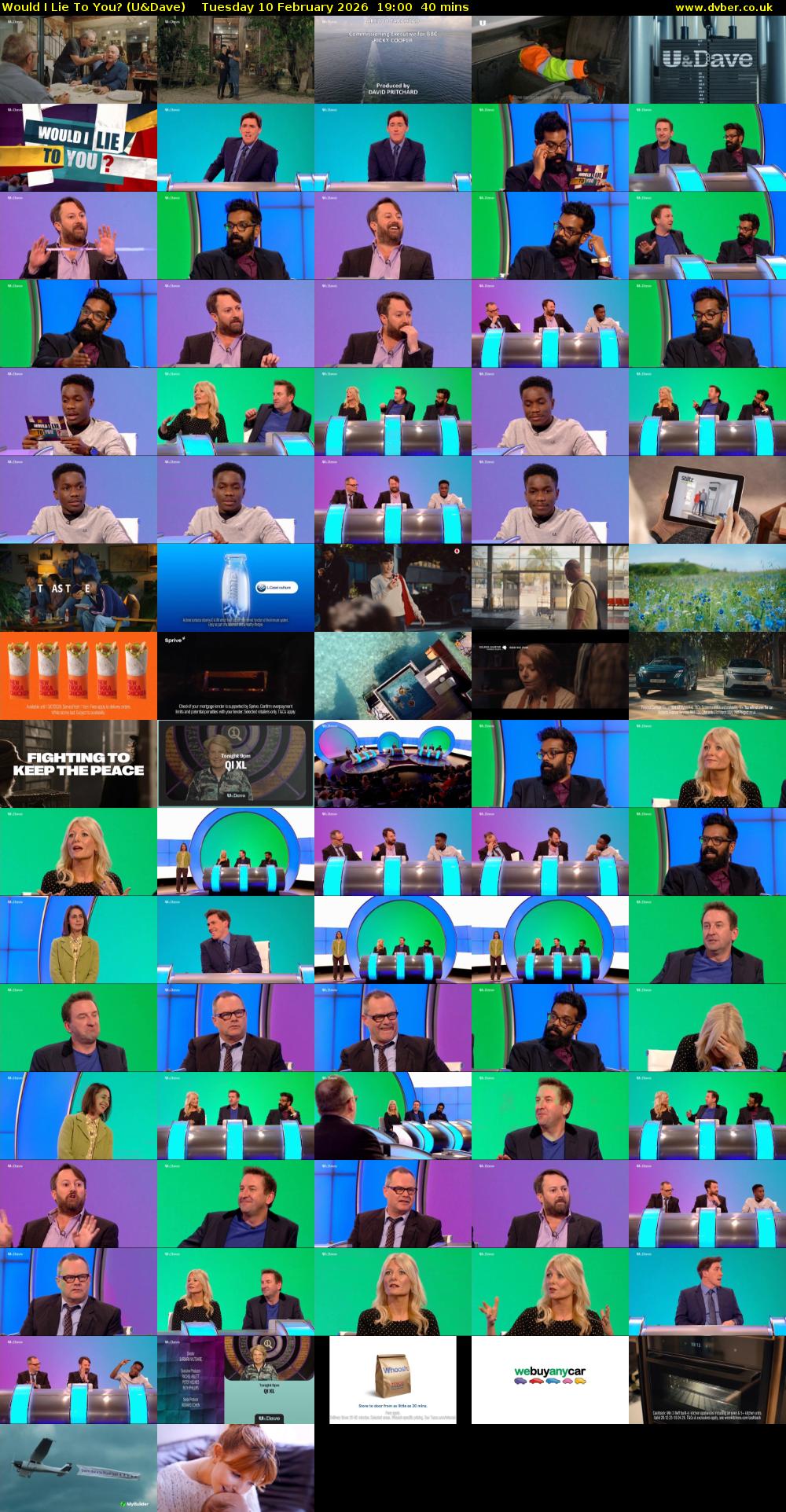 Would I Lie to You? (U&Dave) Tuesday 10 February 2026 19:00 - 19:40