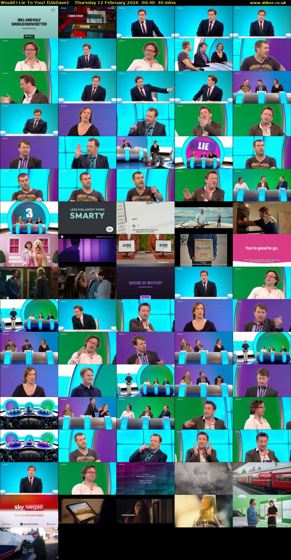 Would I Lie to You? (U&Dave) Thursday 12 February 2026 00:40 - 01:20