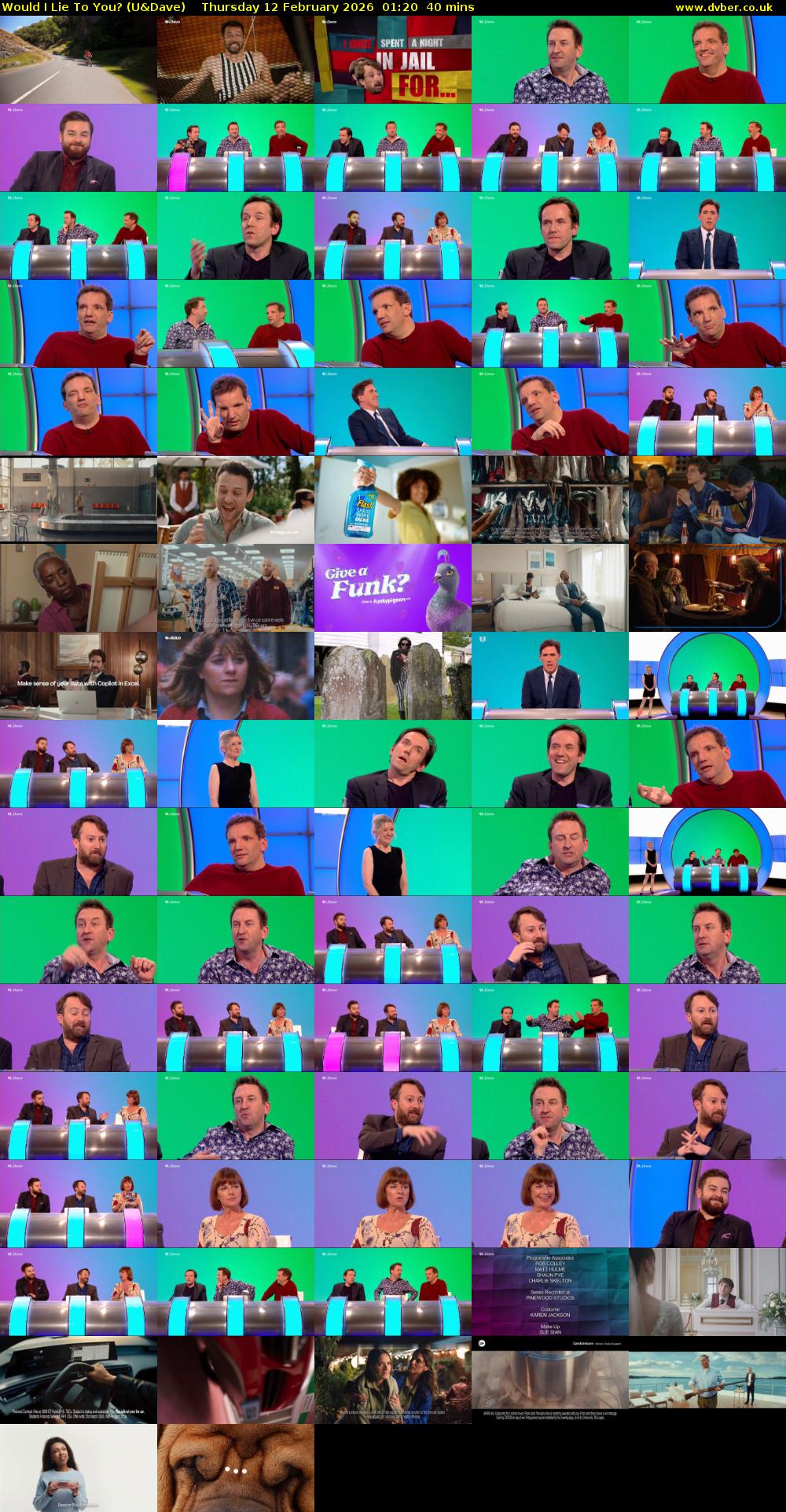 Would I Lie to You? (U&Dave) Thursday 12 February 2026 01:20 - 02:00
