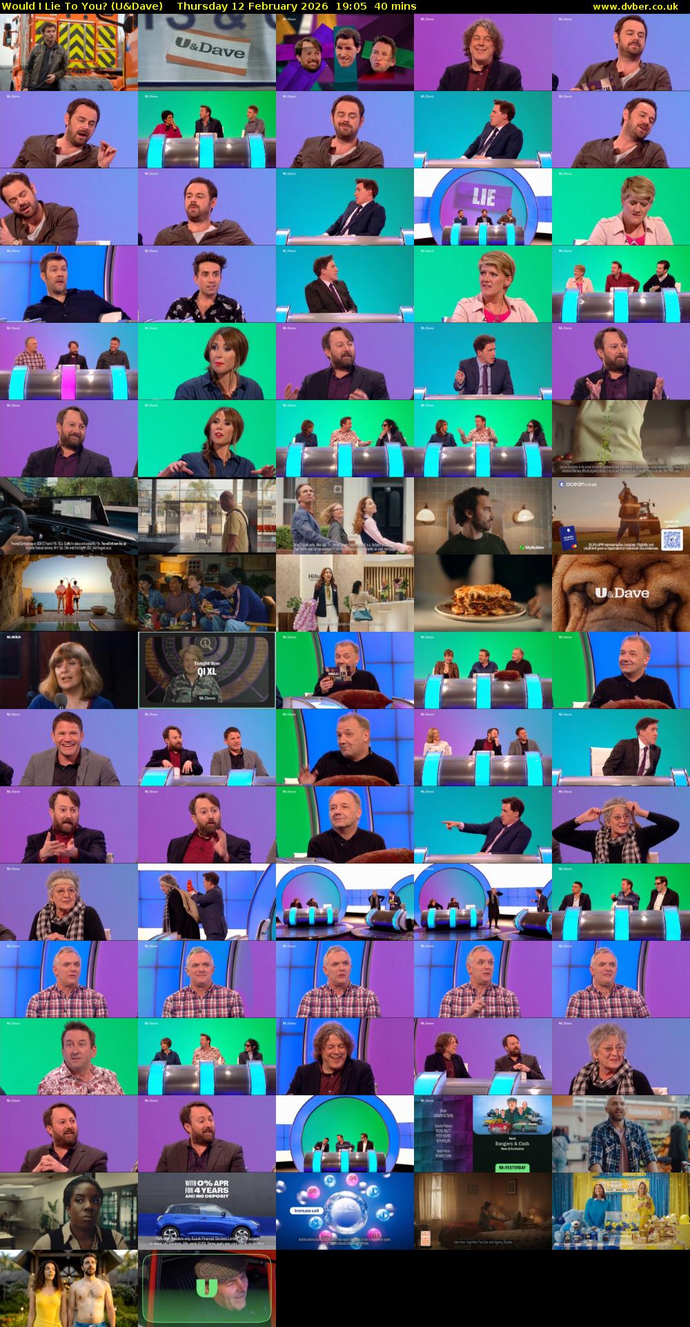 Would I Lie to You? (U&Dave) Thursday 12 February 2026 19:05 - 19:45