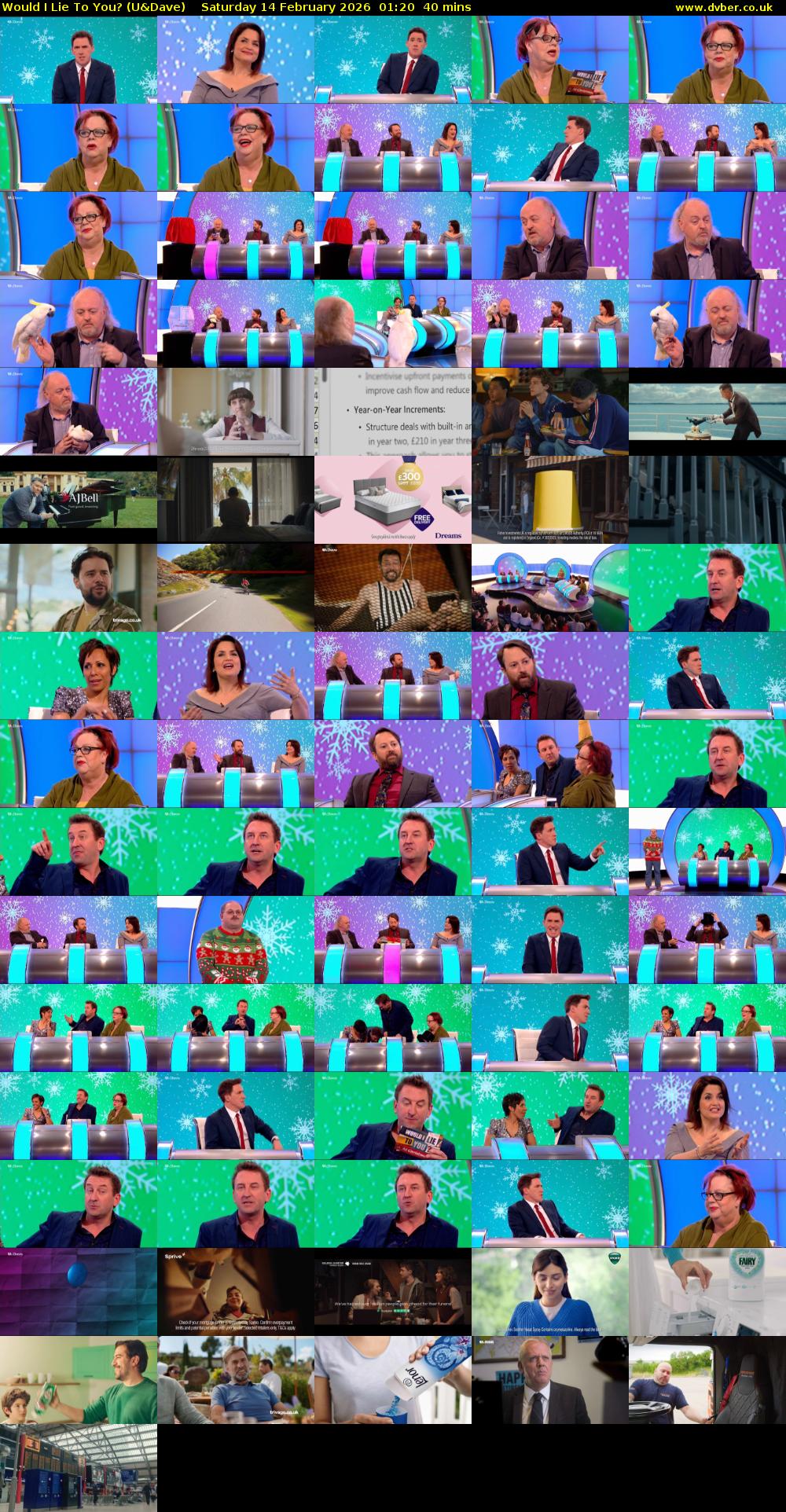 Would I Lie to You? (U&Dave) Saturday 14 February 2026 01:20 - 02:00