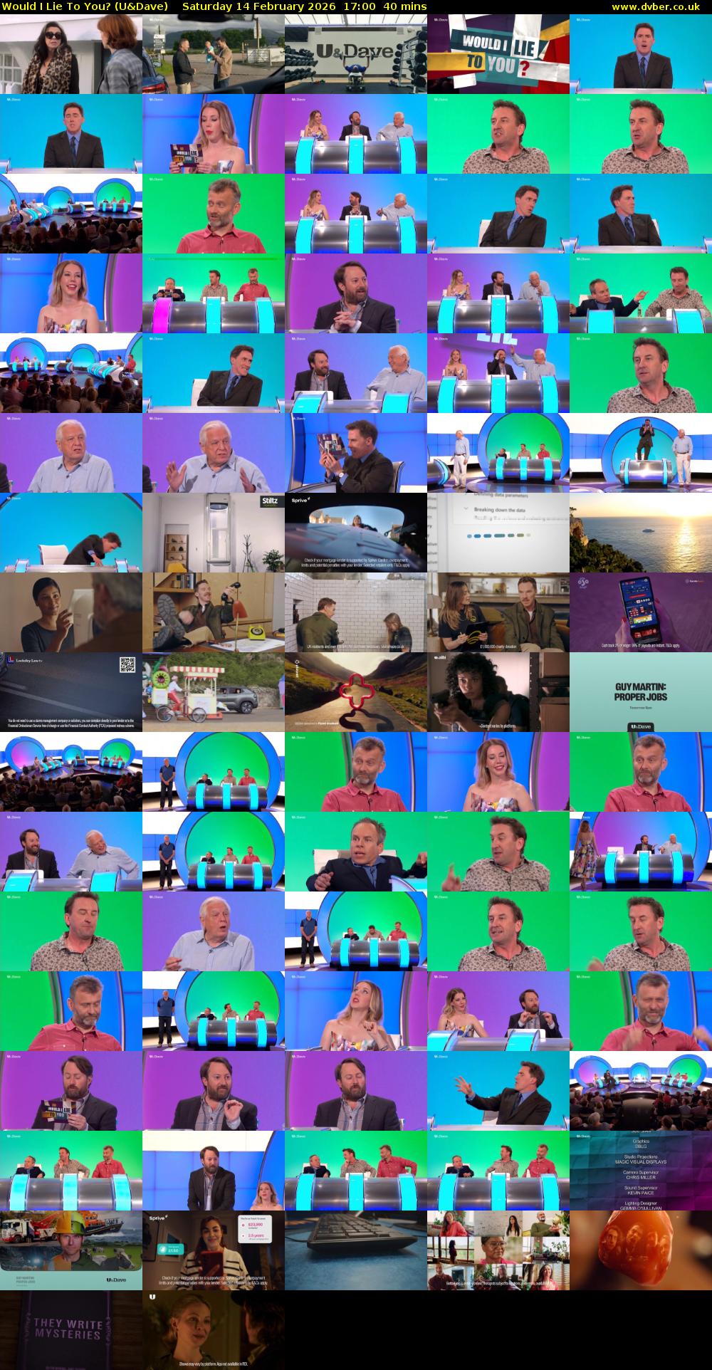 Would I Lie to You? (U&Dave) Saturday 14 February 2026 17:00 - 17:40