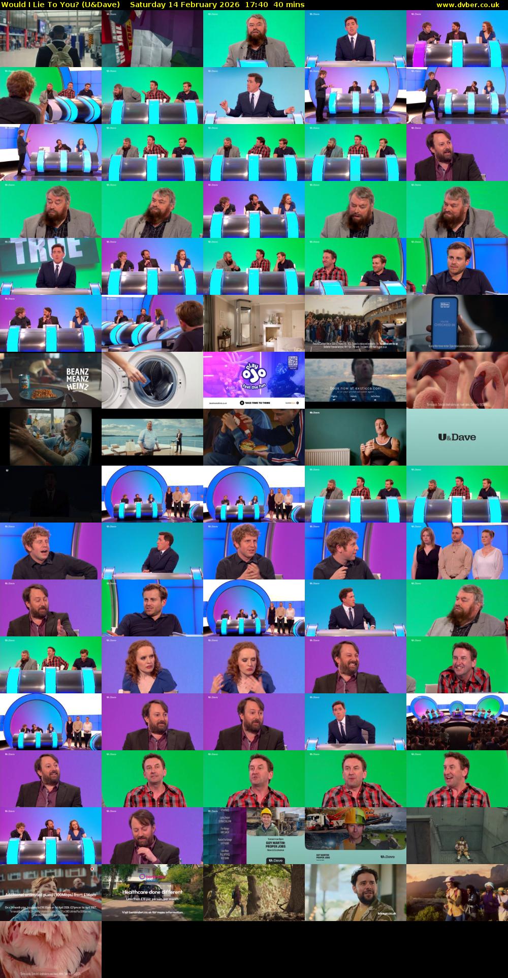 Would I Lie to You? (U&Dave) Saturday 14 February 2026 17:40 - 18:20