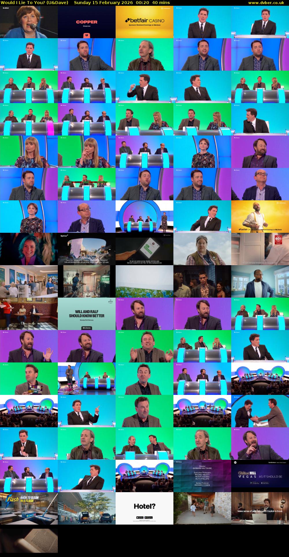 Would I Lie to You? (U&Dave) Sunday 15 February 2026 00:20 - 01:00