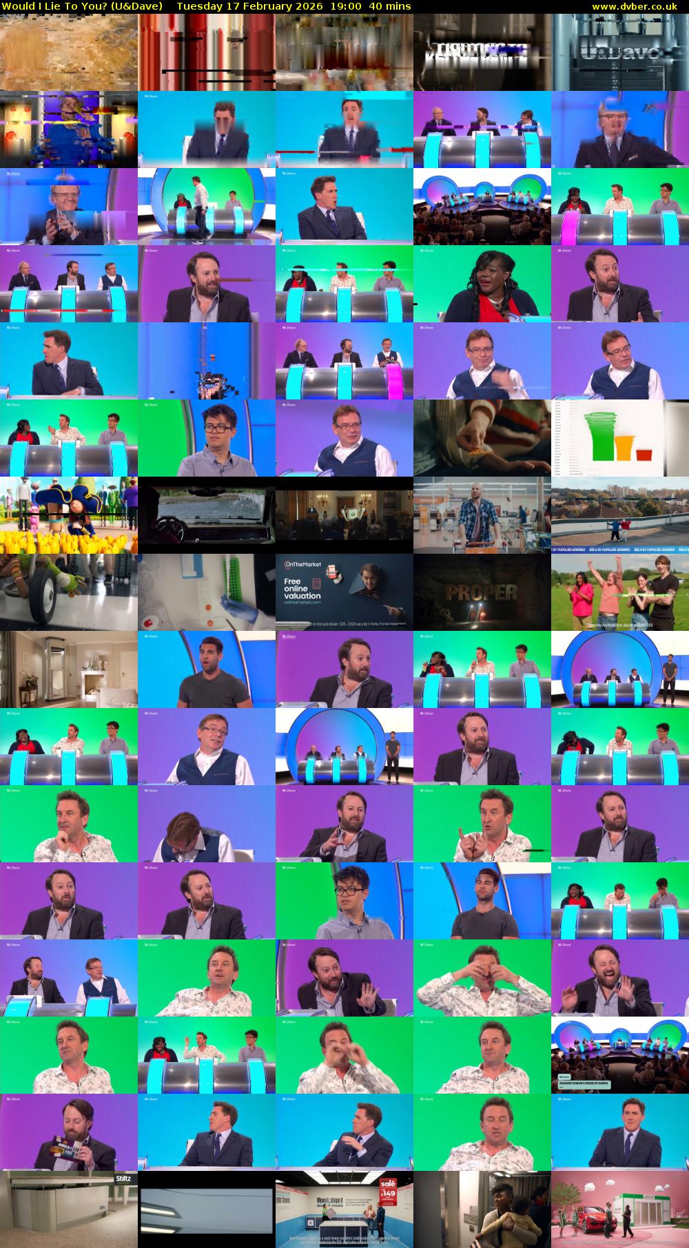Would I Lie to You? (U&Dave) Tuesday 17 February 2026 19:00 - 19:40