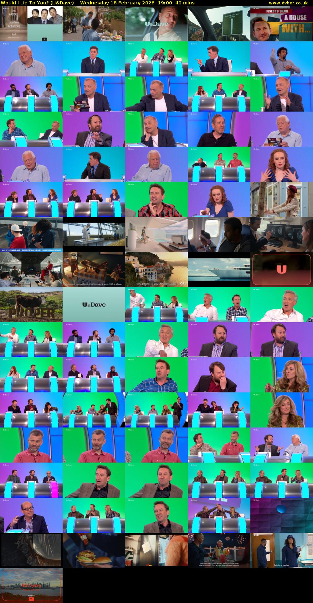 Would I Lie to You? (U&Dave) Wednesday 18 February 2026 19:00 - 19:40