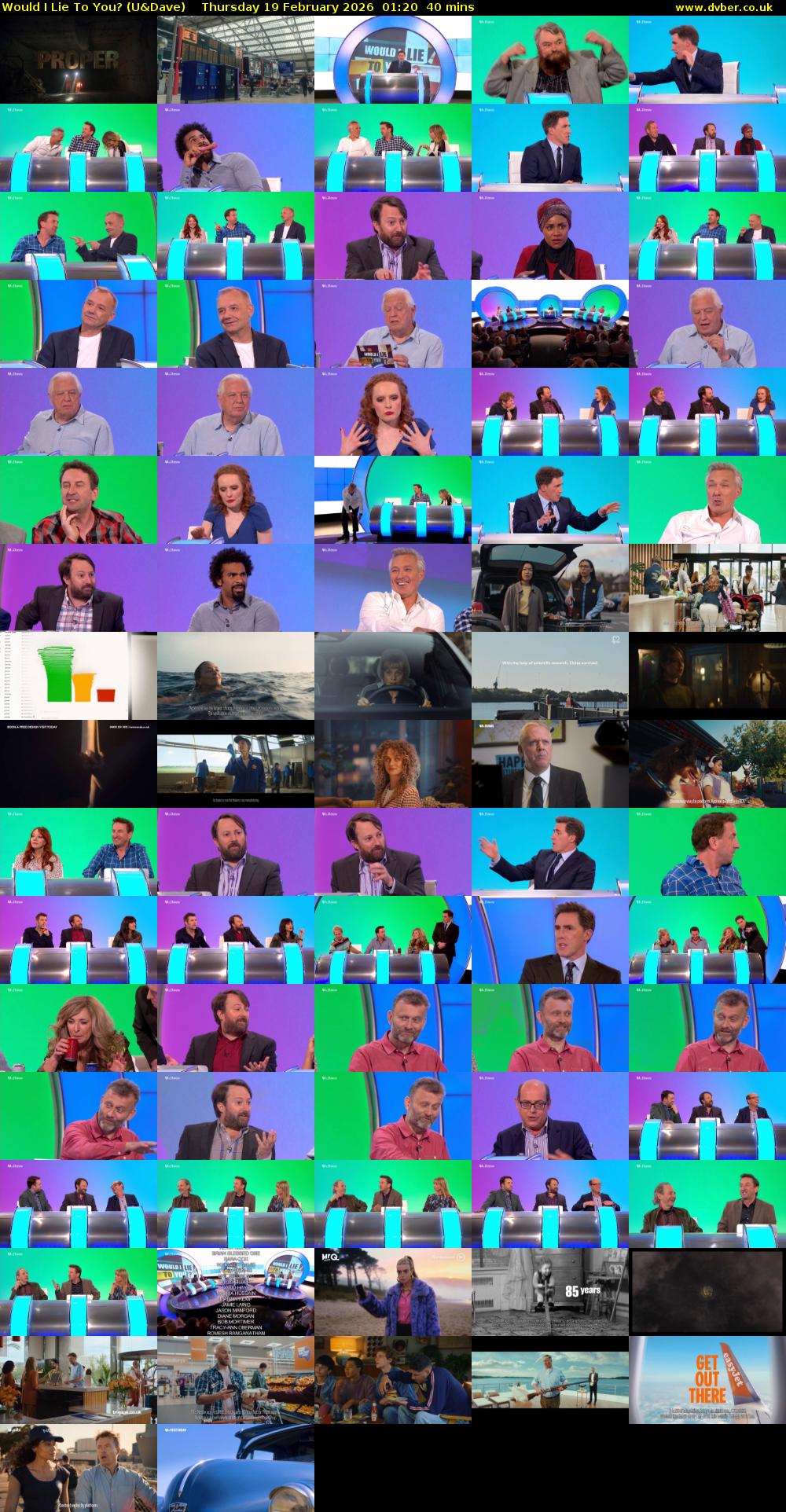 Would I Lie to You? (U&Dave) Thursday 19 February 2026 01:20 - 02:00