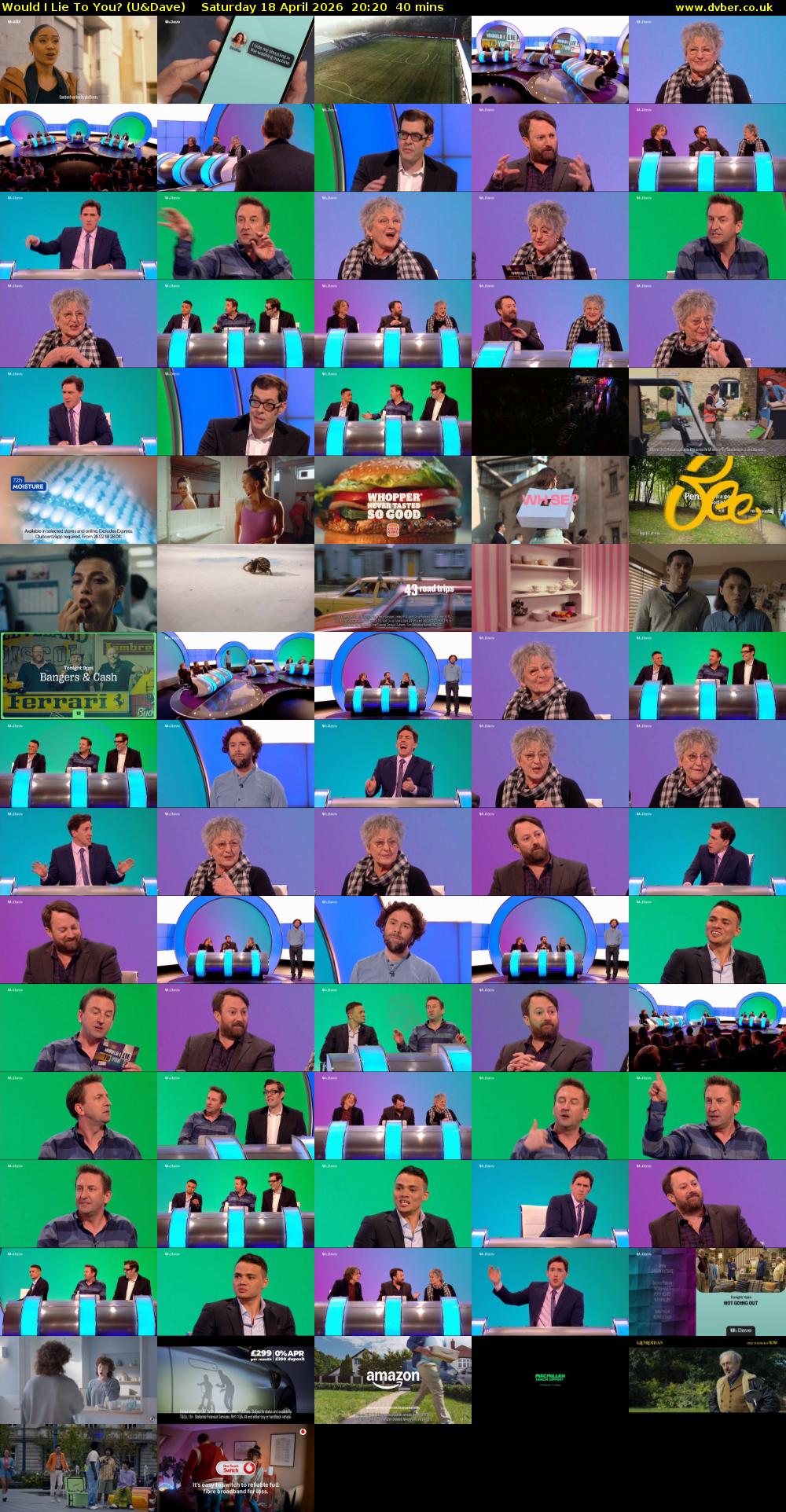 Would I Lie to You? (U&Dave) Saturday 18 April 2026 20:20 - 21:00