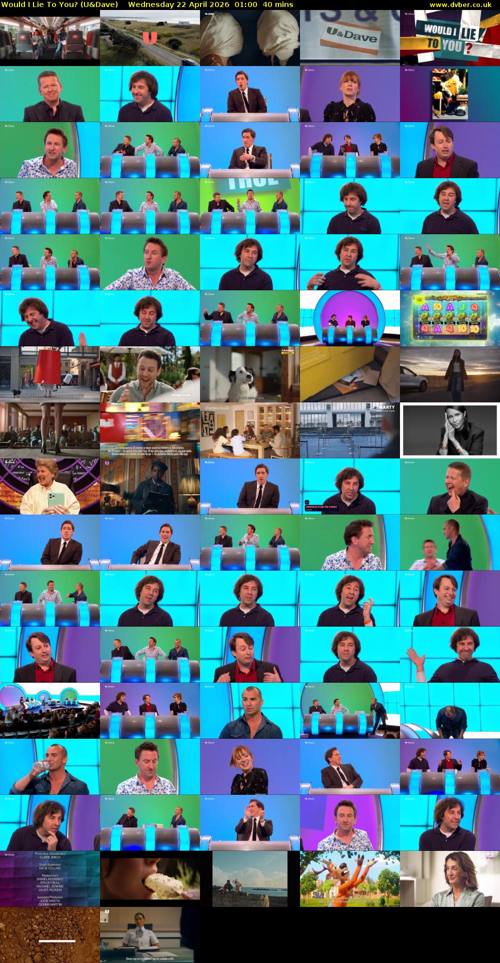Would I Lie to You? (U&Dave) Wednesday 22 April 2026 01:00 - 01:40