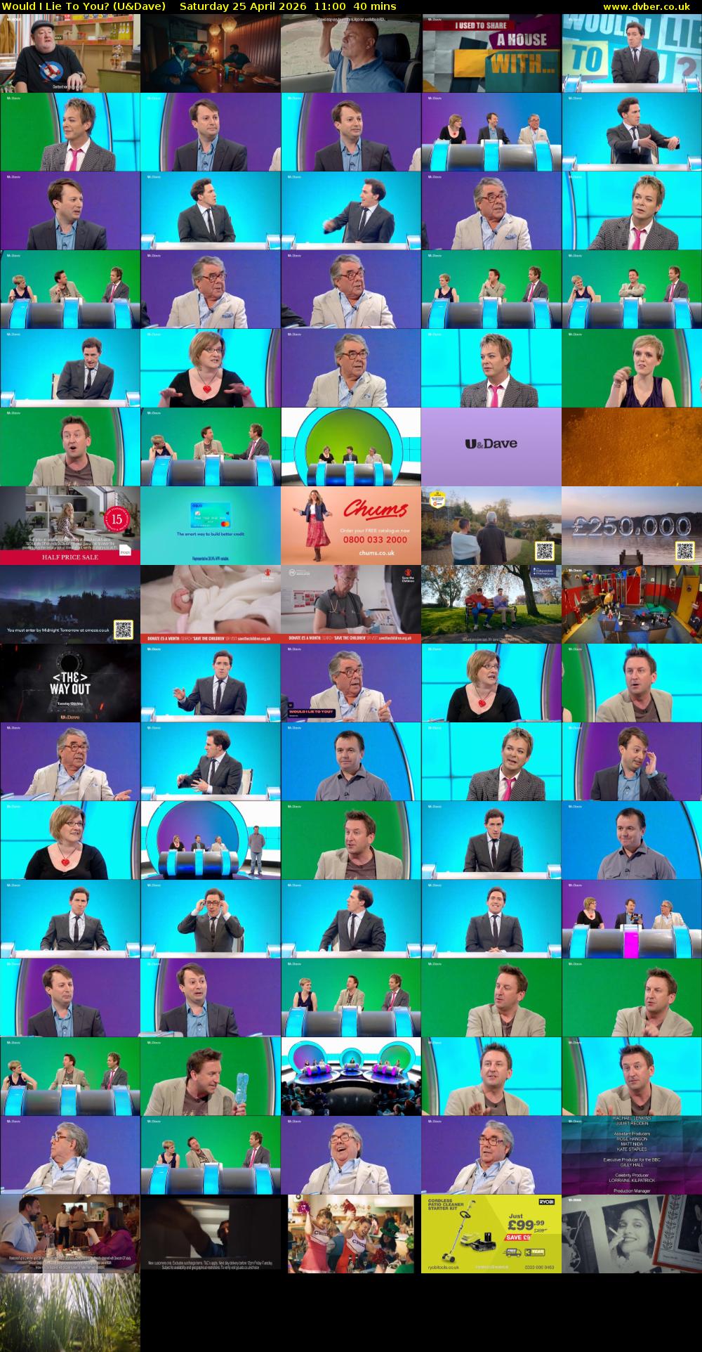 Would I Lie to You? (U&Dave) Saturday 25 April 2026 11:00 - 11:40