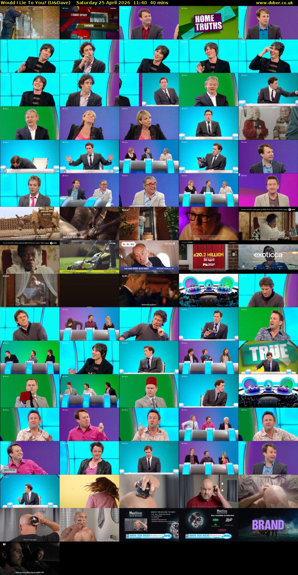 Would I Lie to You? (U&Dave) Saturday 25 April 2026 11:40 - 12:20