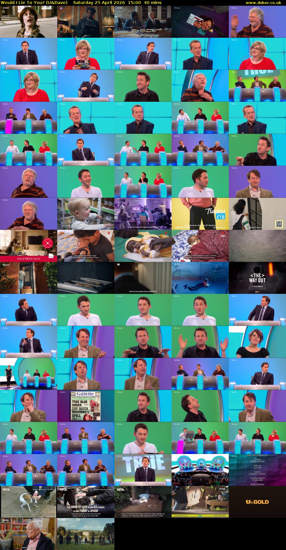 Would I Lie to You? (U&Dave) Saturday 25 April 2026 15:00 - 15:40
